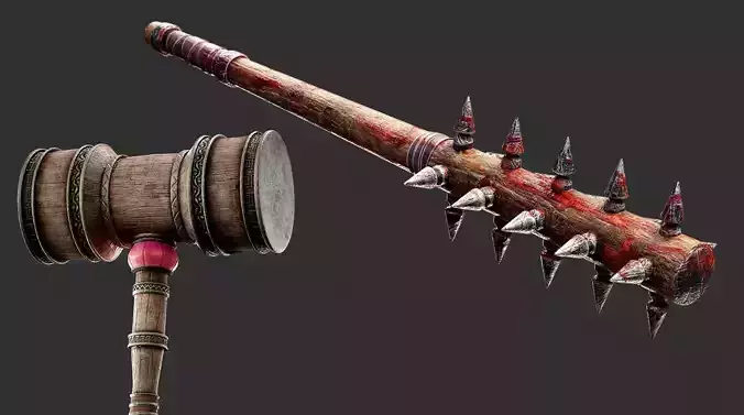 Warrior Mace Base Mesh 3D model