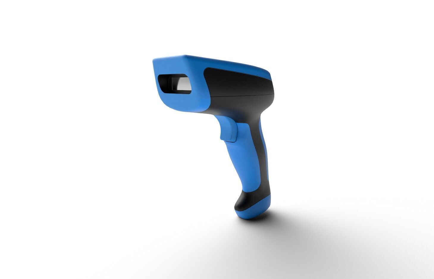 Barcode Scanner M02 Low-poly 3D model_5