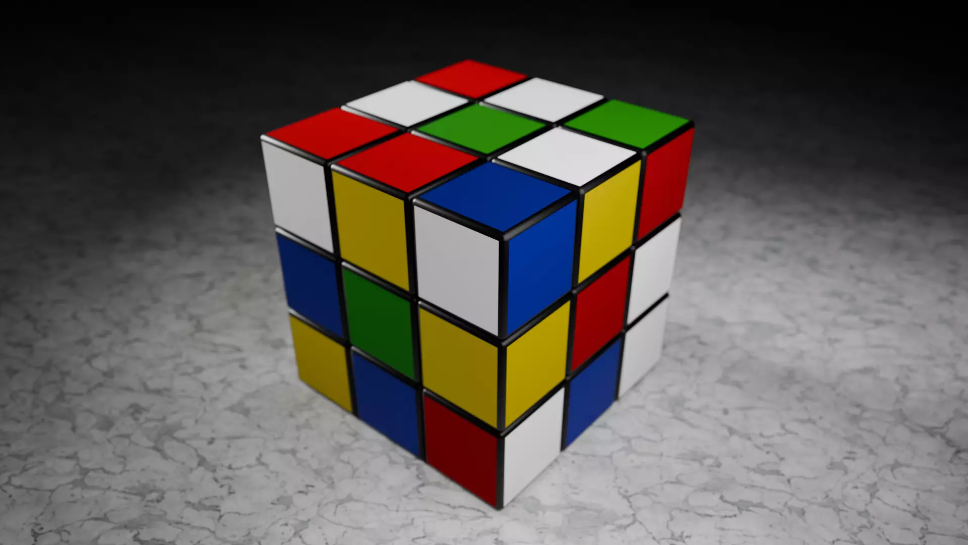 realistic low poly rubiks cube 3d model Free 3D model