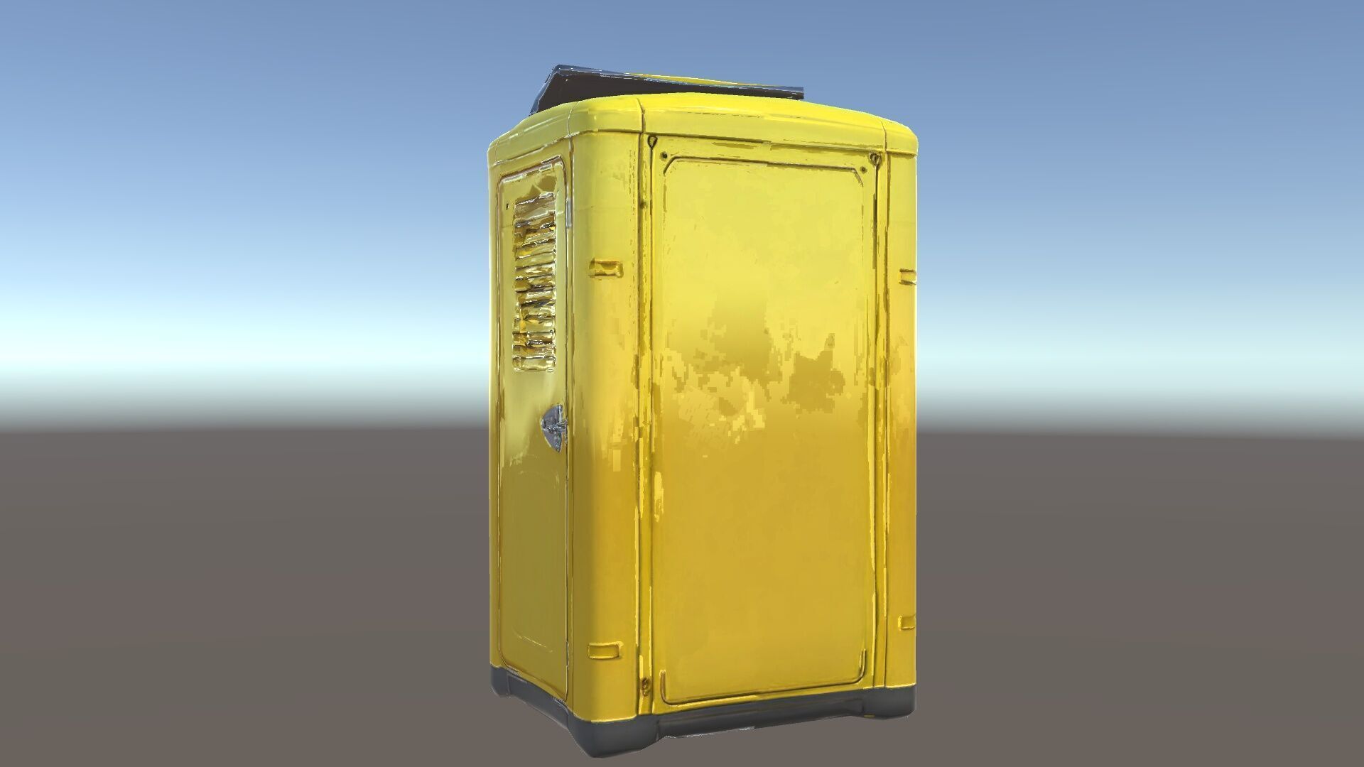 Portable Toilet D Model Pack  Realistic Detail Levels Low-poly 3D model_7