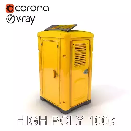 Portable Toilet D Model Pack  Realistic Detail Levels