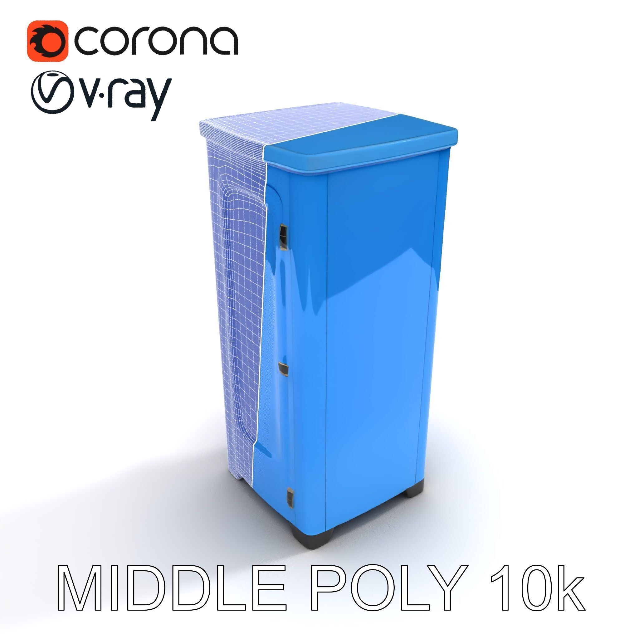 Portable Restroom D Model Pack Low-poly 3D model_16