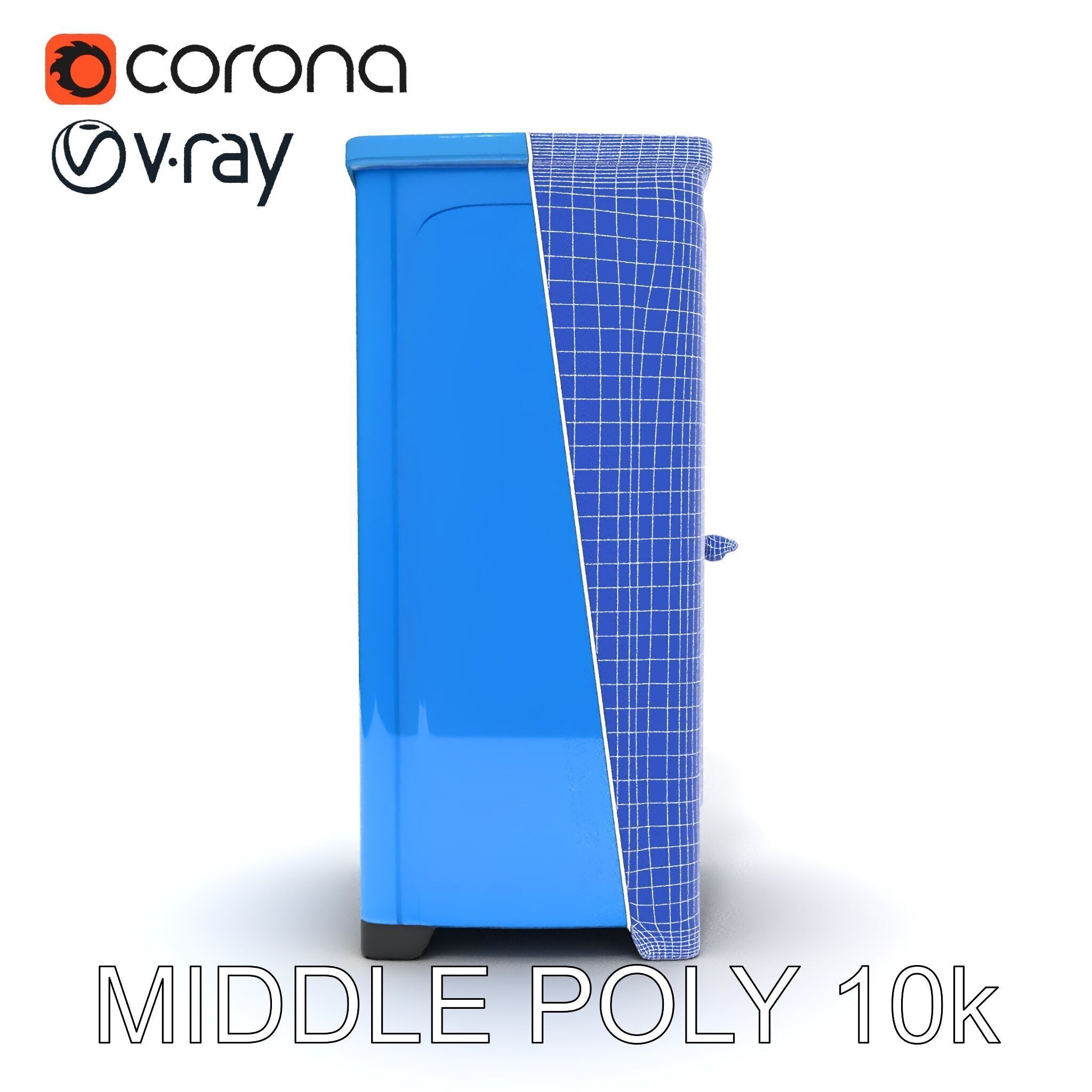 Portable Restroom D Model Pack Low-poly 3D model_30