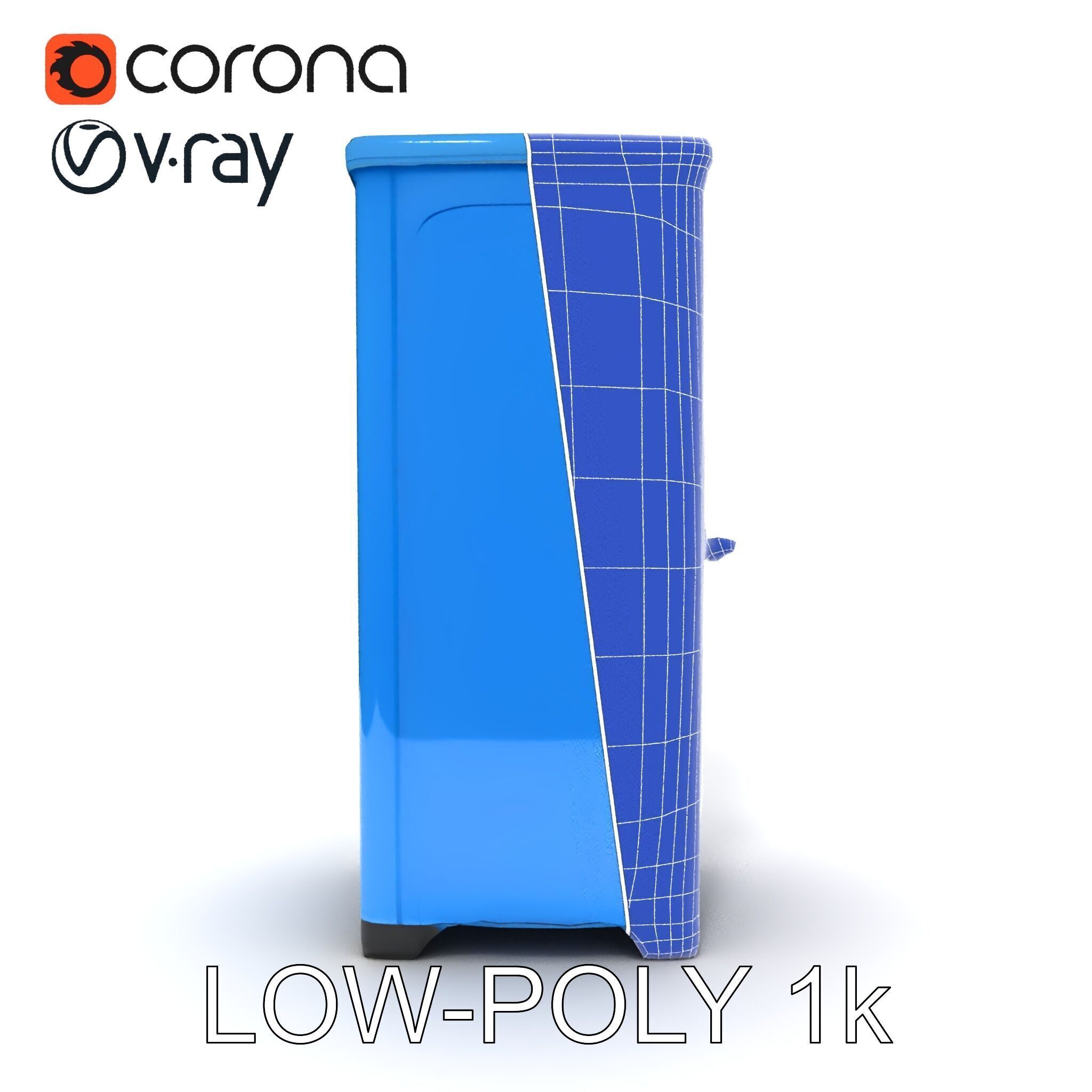 Portable Restroom D Model Pack Low-poly 3D model_22