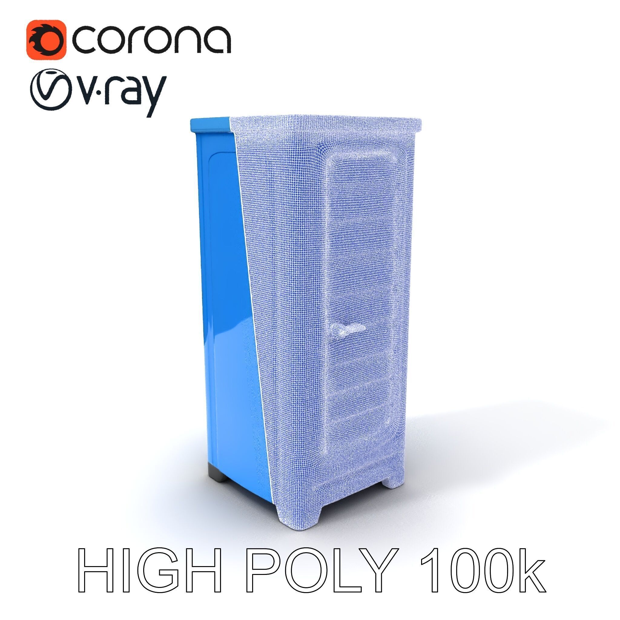 Portable Restroom D Model Pack Low-poly 3D model_3