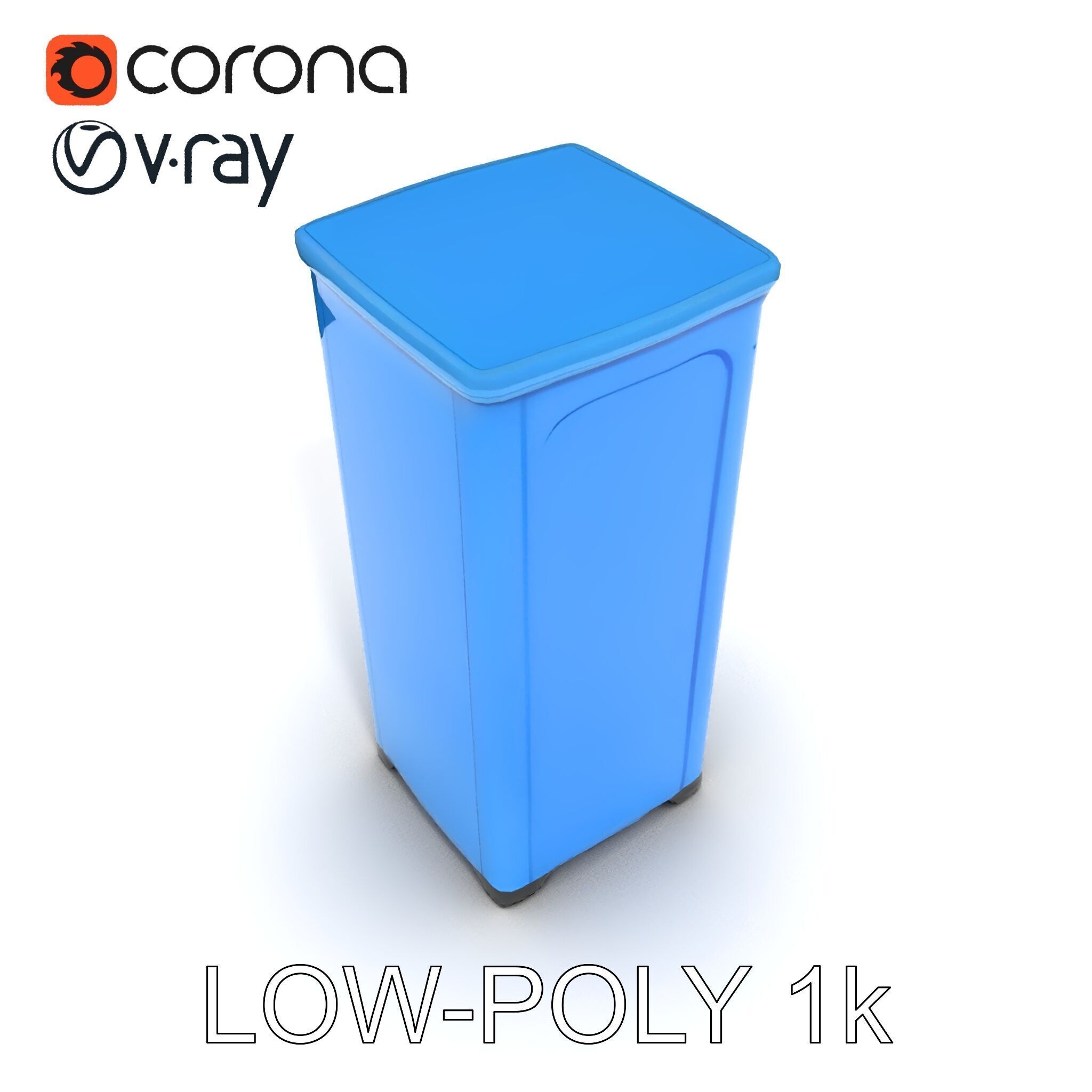 Portable Restroom D Model Pack Low-poly 3D model_14