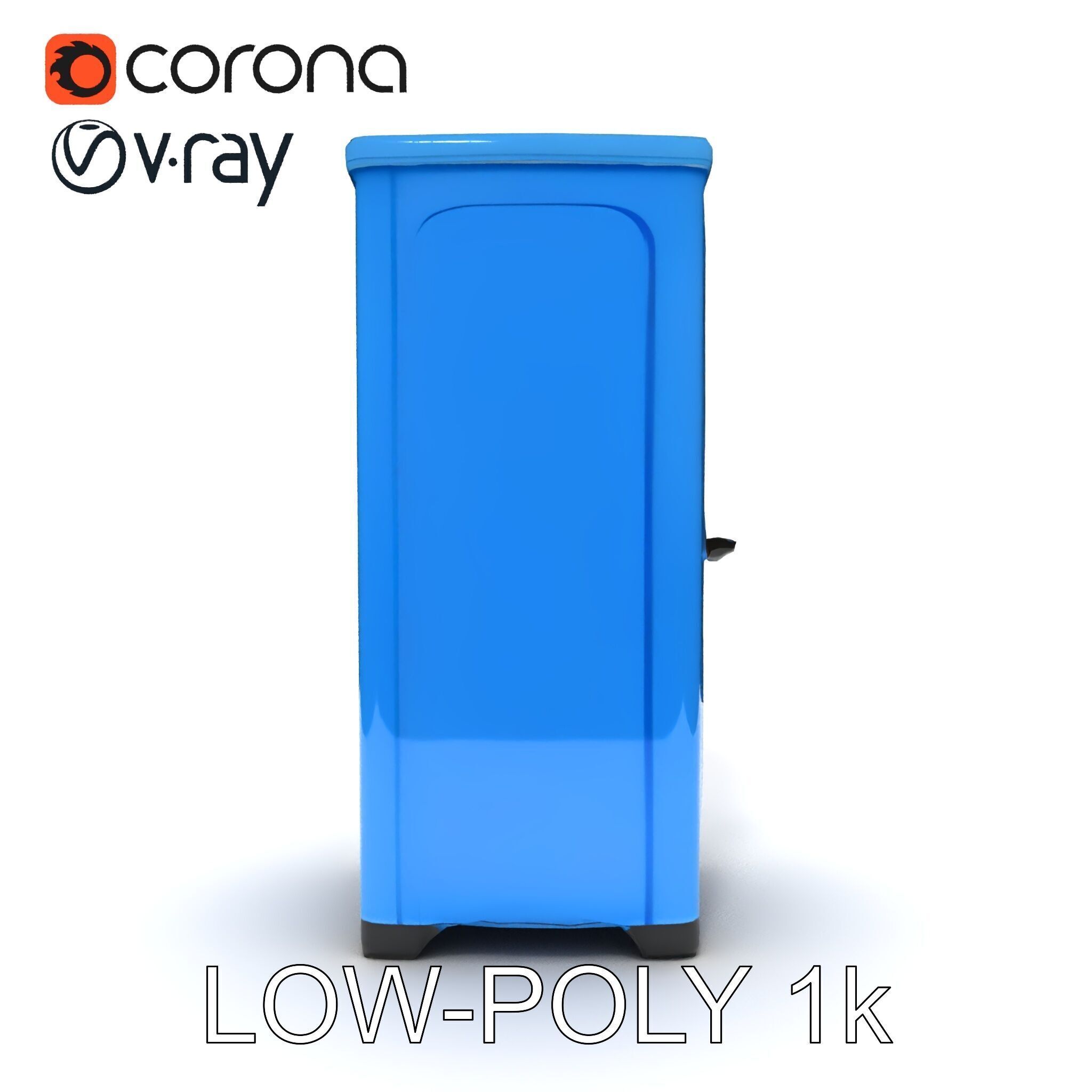 Portable Restroom D Model Pack Low-poly 3D model_20