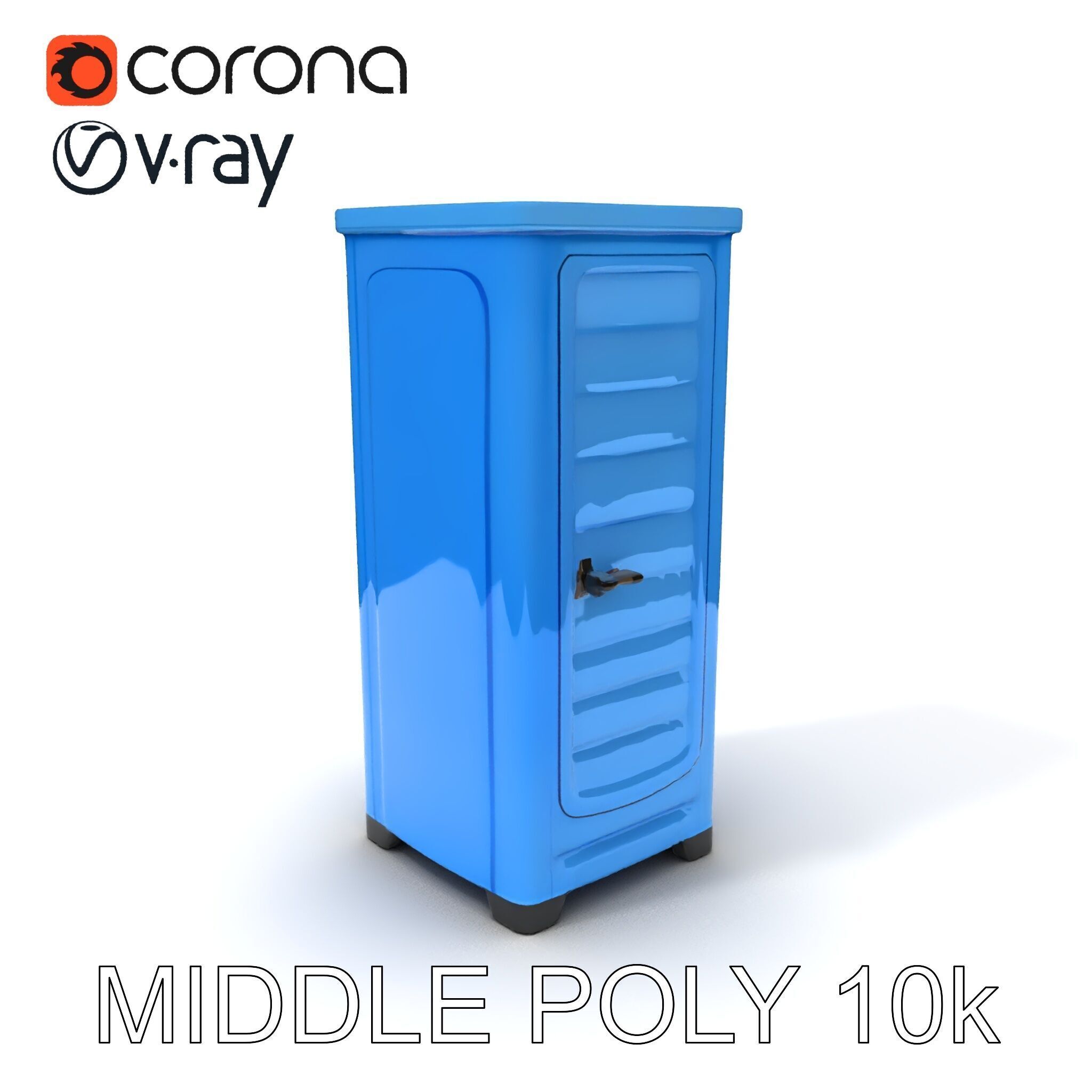Portable Restroom D Model Pack Low-poly 3D model_13