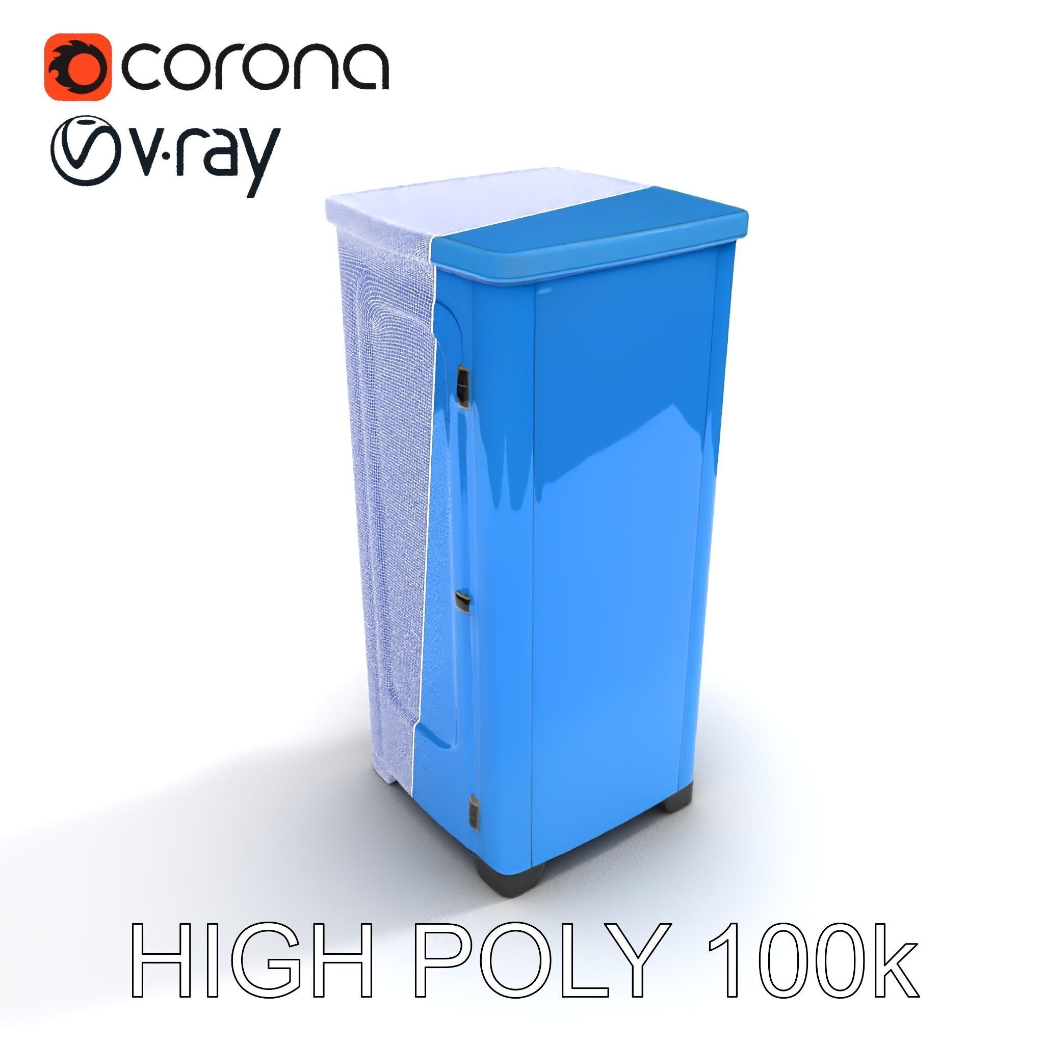 Portable Restroom D Model Pack Low-poly 3D model_26