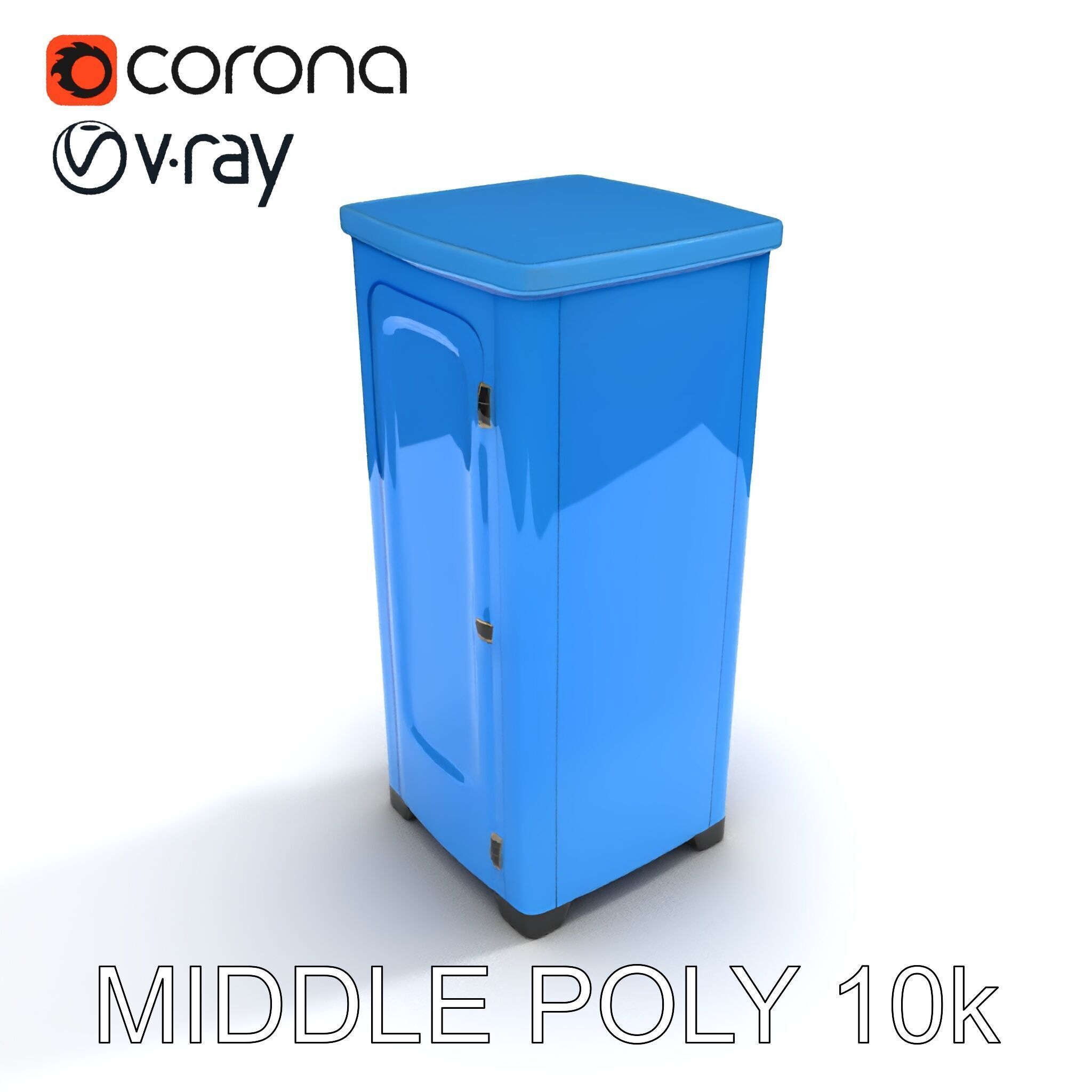 Portable Restroom D Model Pack Low-poly 3D model_33