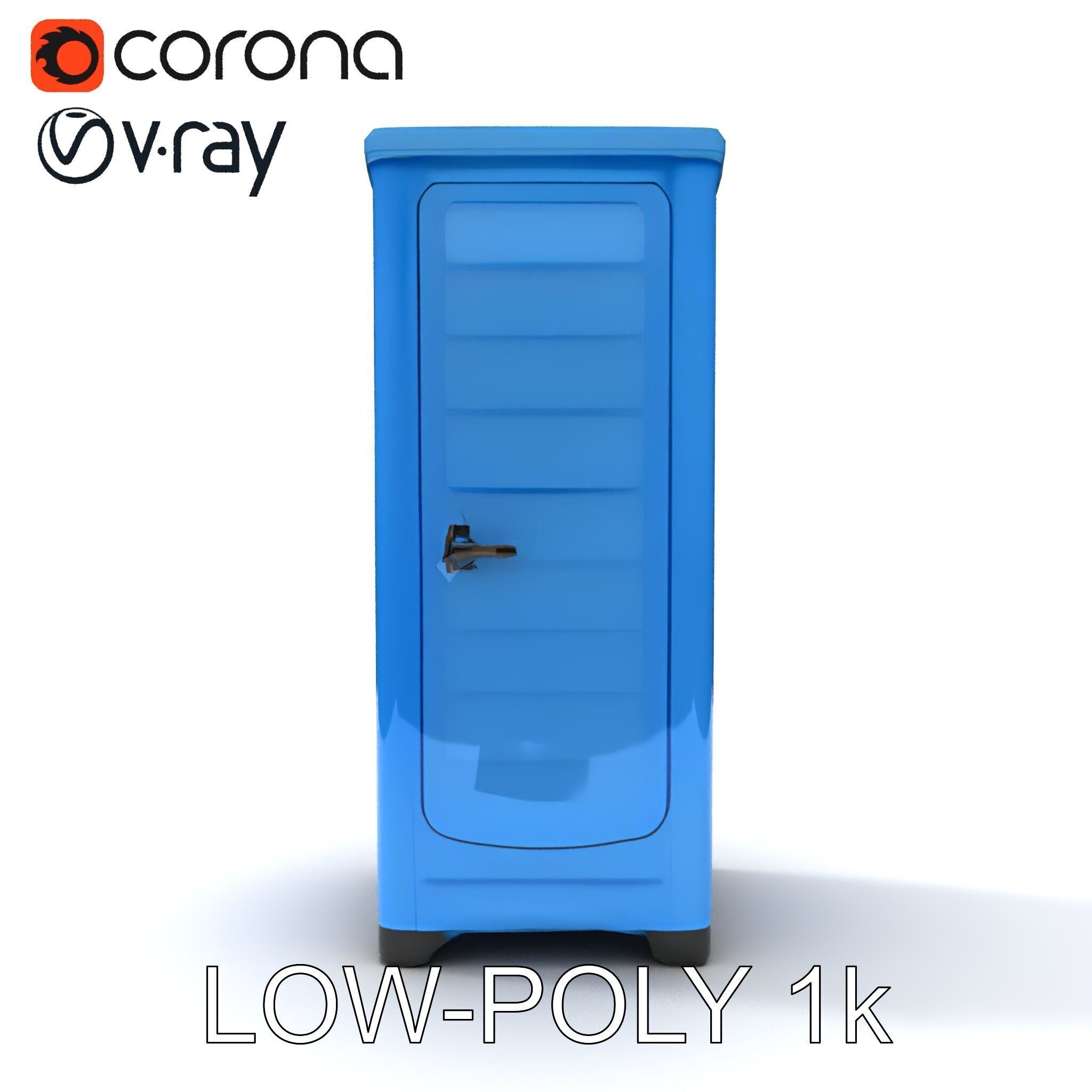 Portable Restroom D Model Pack Low-poly 3D model_34