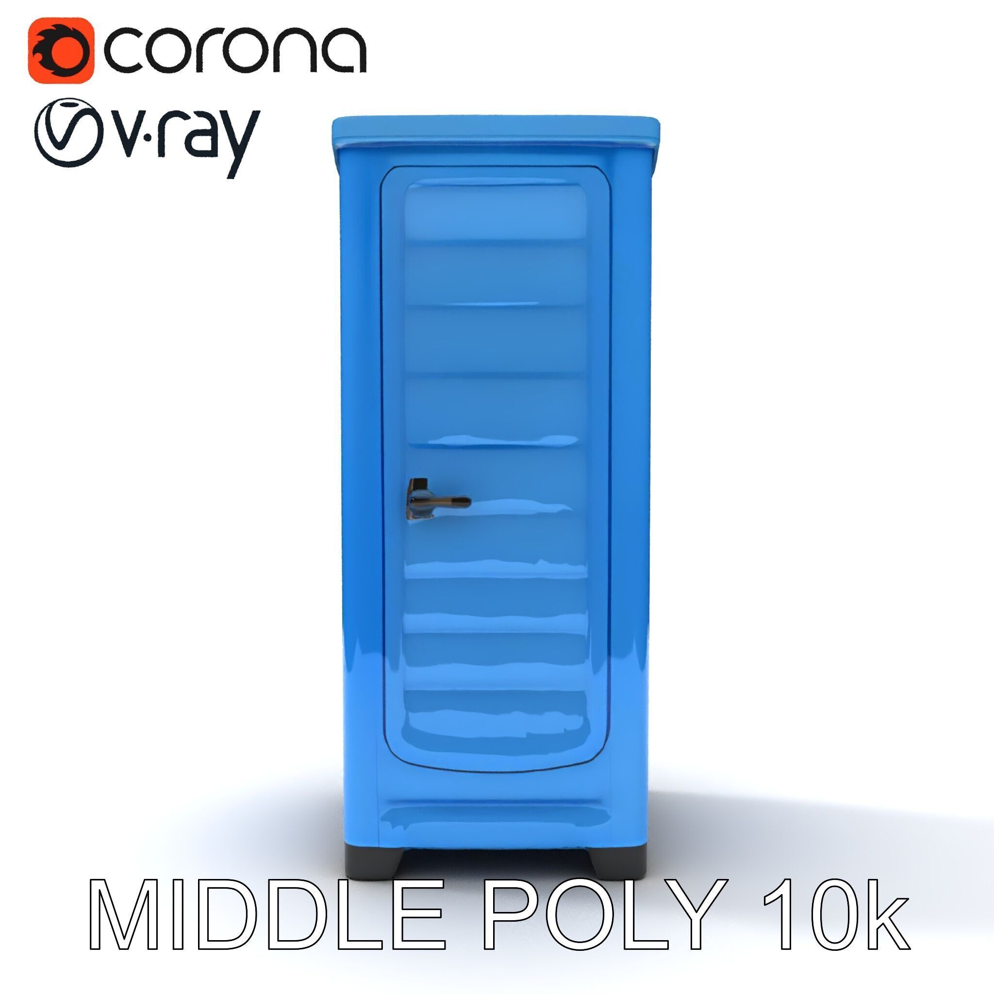 Portable Restroom D Model Pack Low-poly 3D model_11