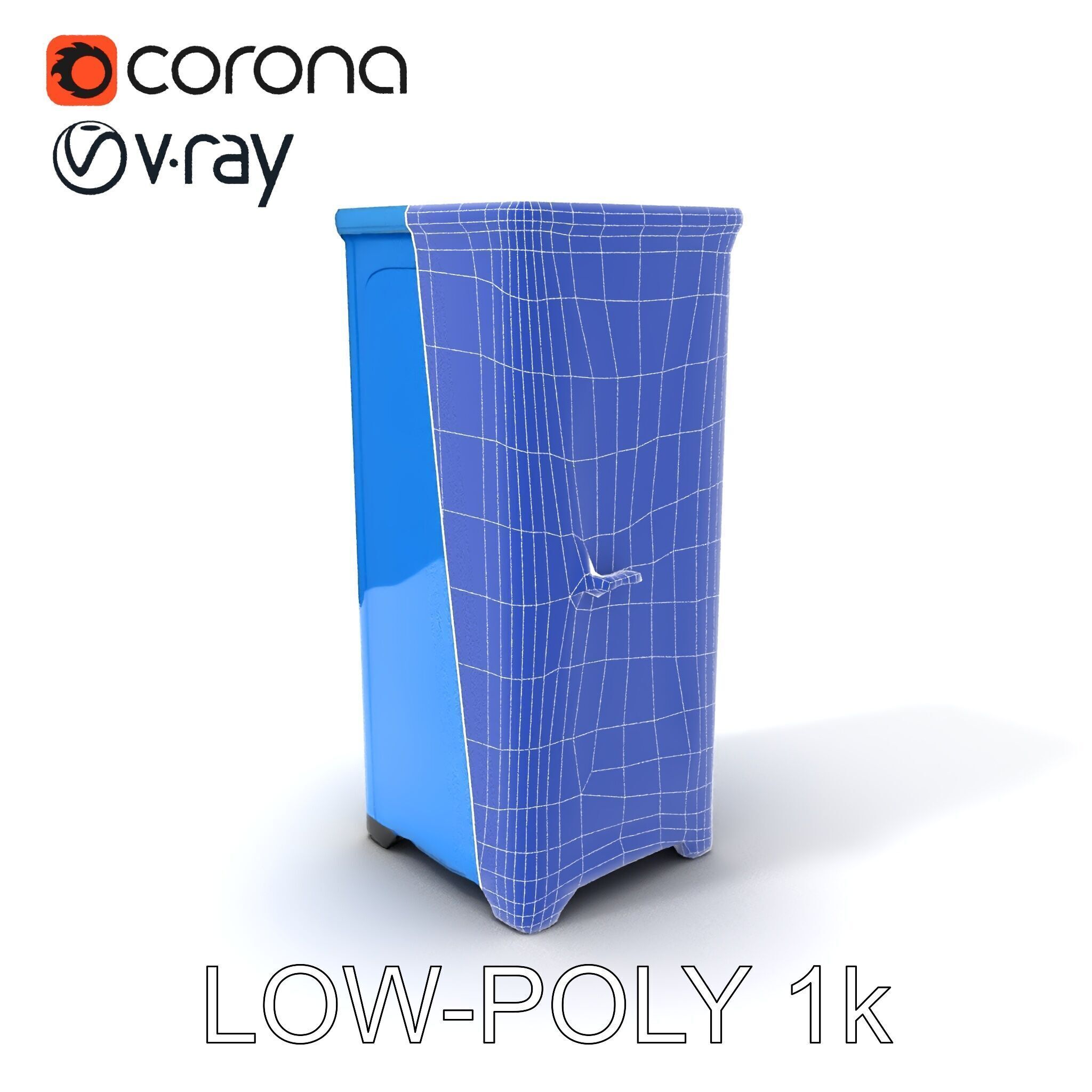 Portable Restroom D Model Pack Low-poly 3D model_17