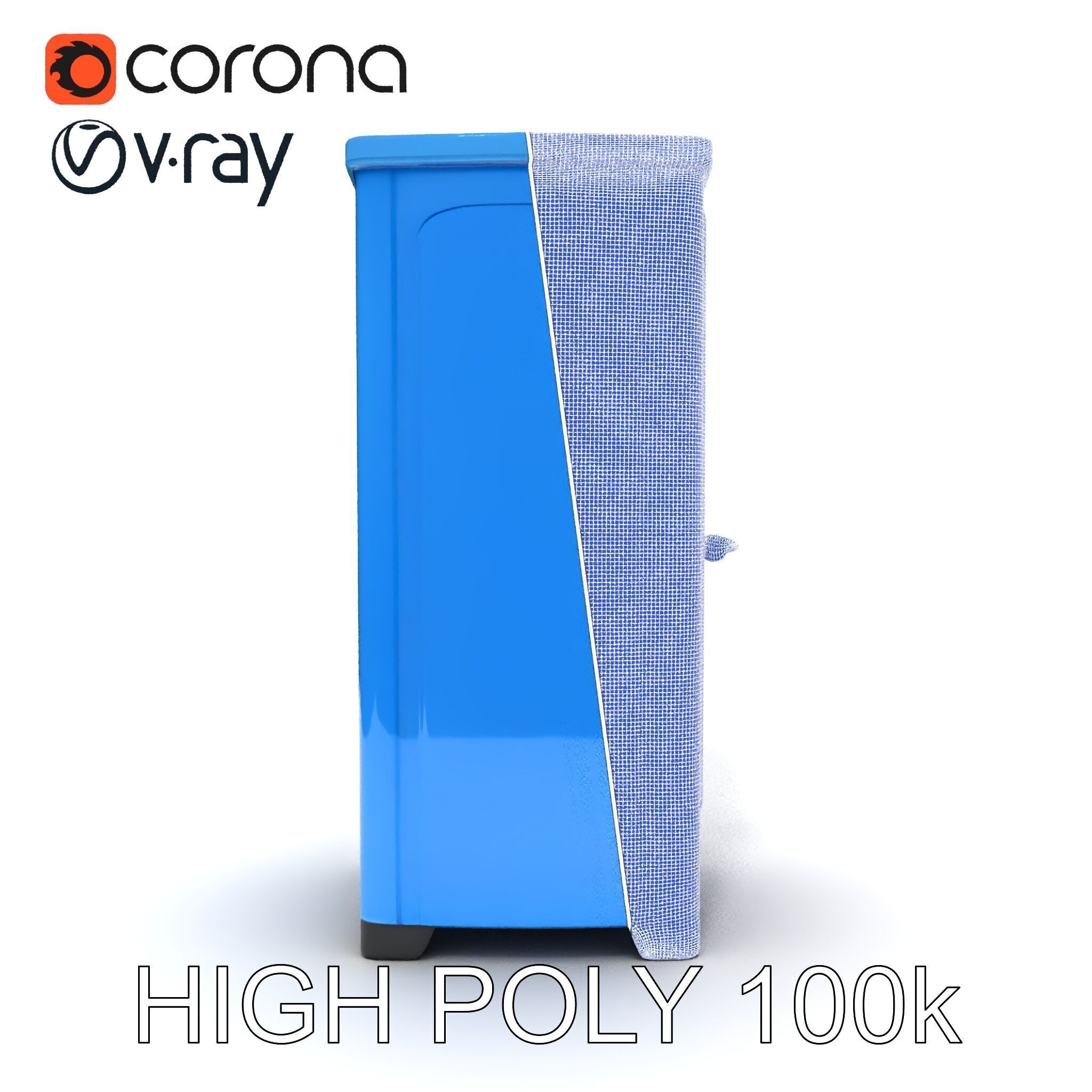 Portable Restroom D Model Pack Low-poly 3D model_35