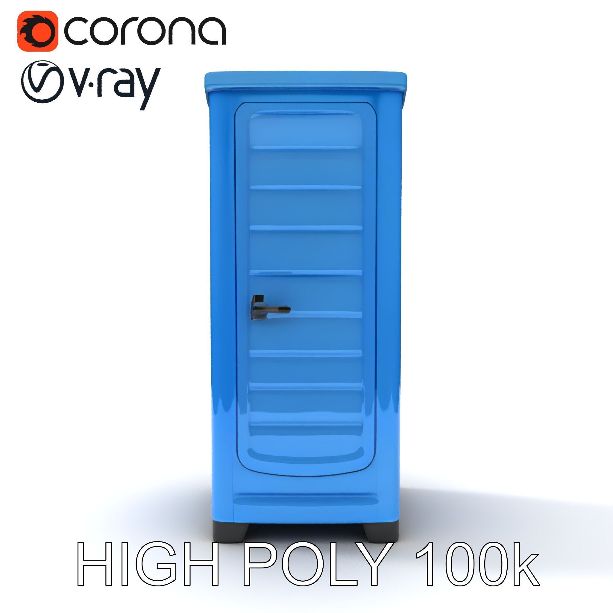 Portable Restroom D Model Pack Low-poly 3D model_32