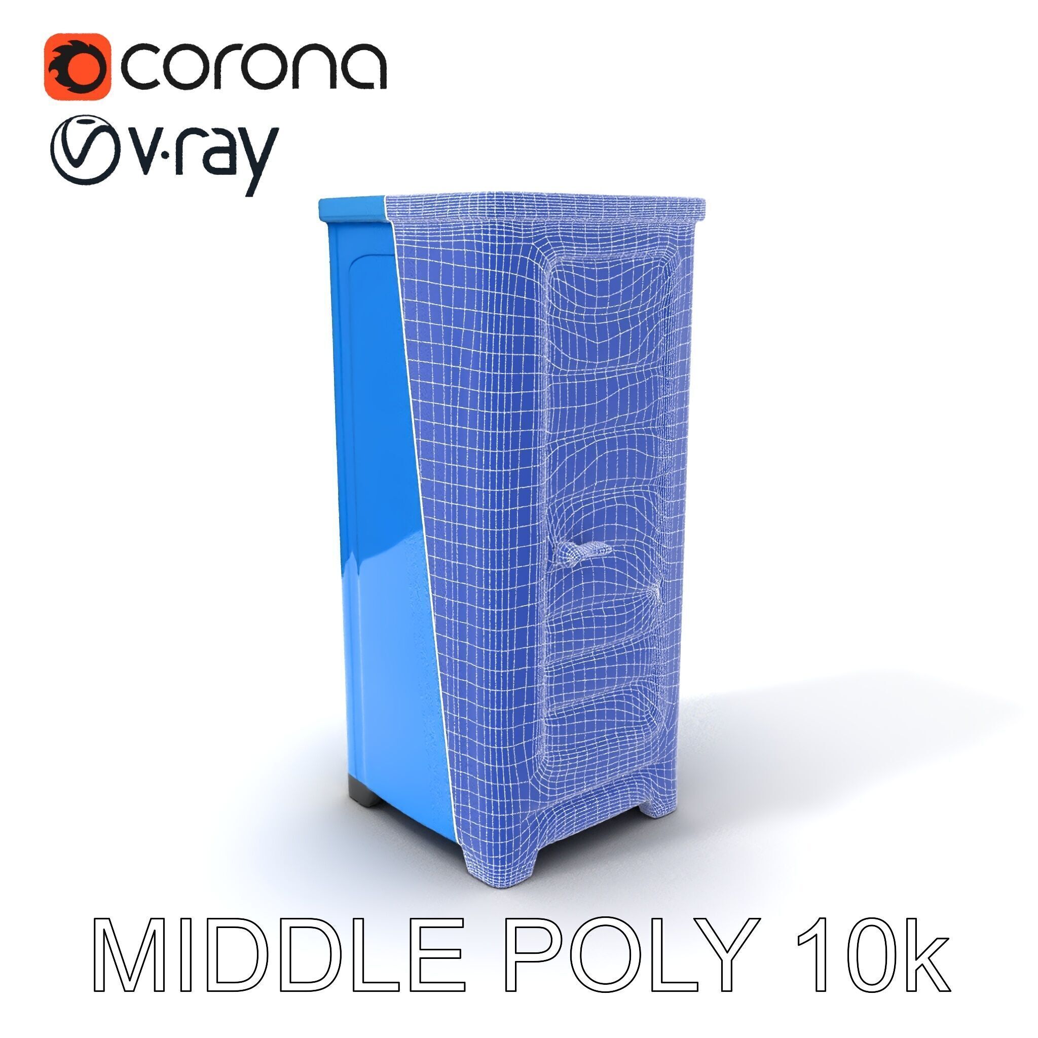 Portable Restroom D Model Pack Low-poly 3D model_6