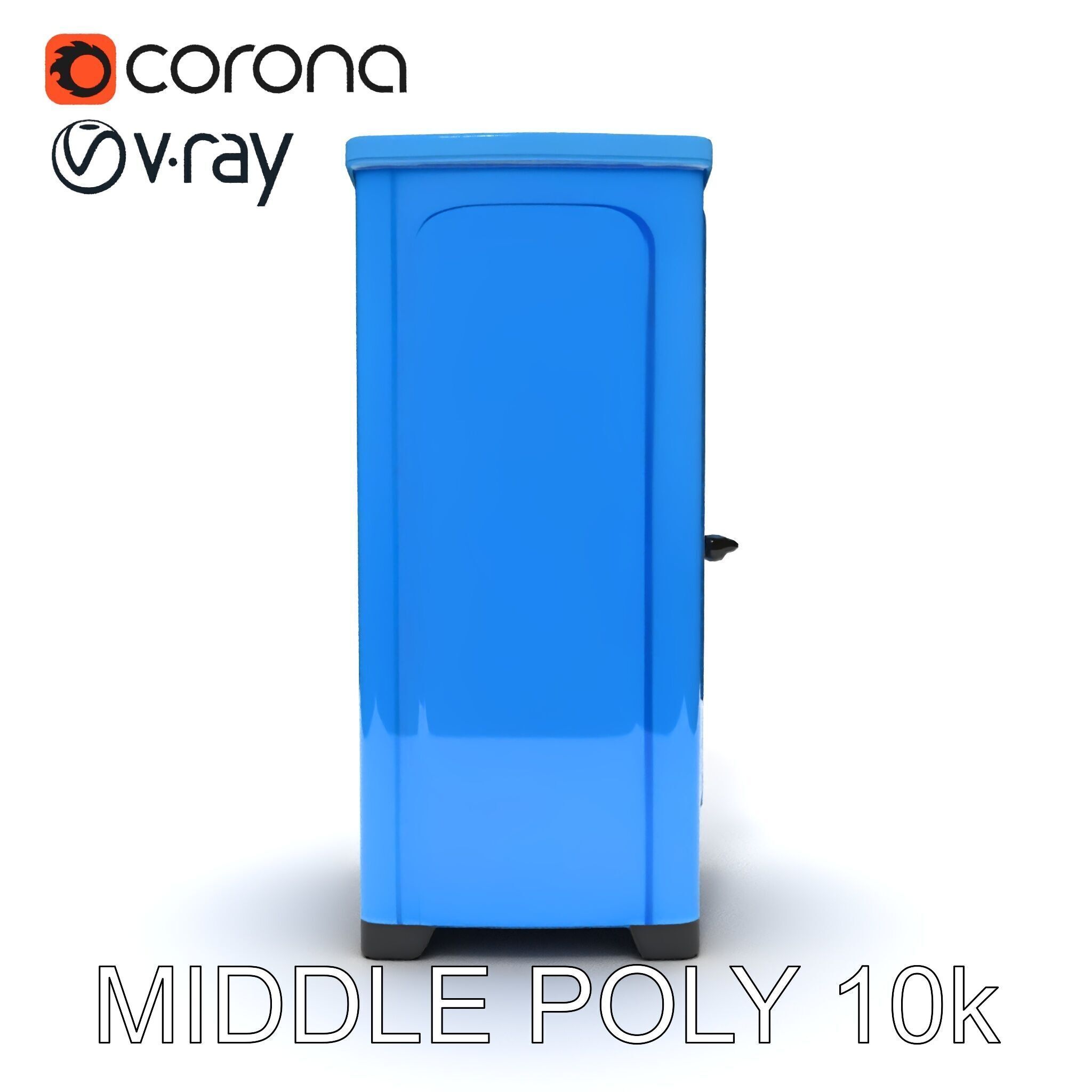 Portable Restroom D Model Pack Low-poly 3D model_19