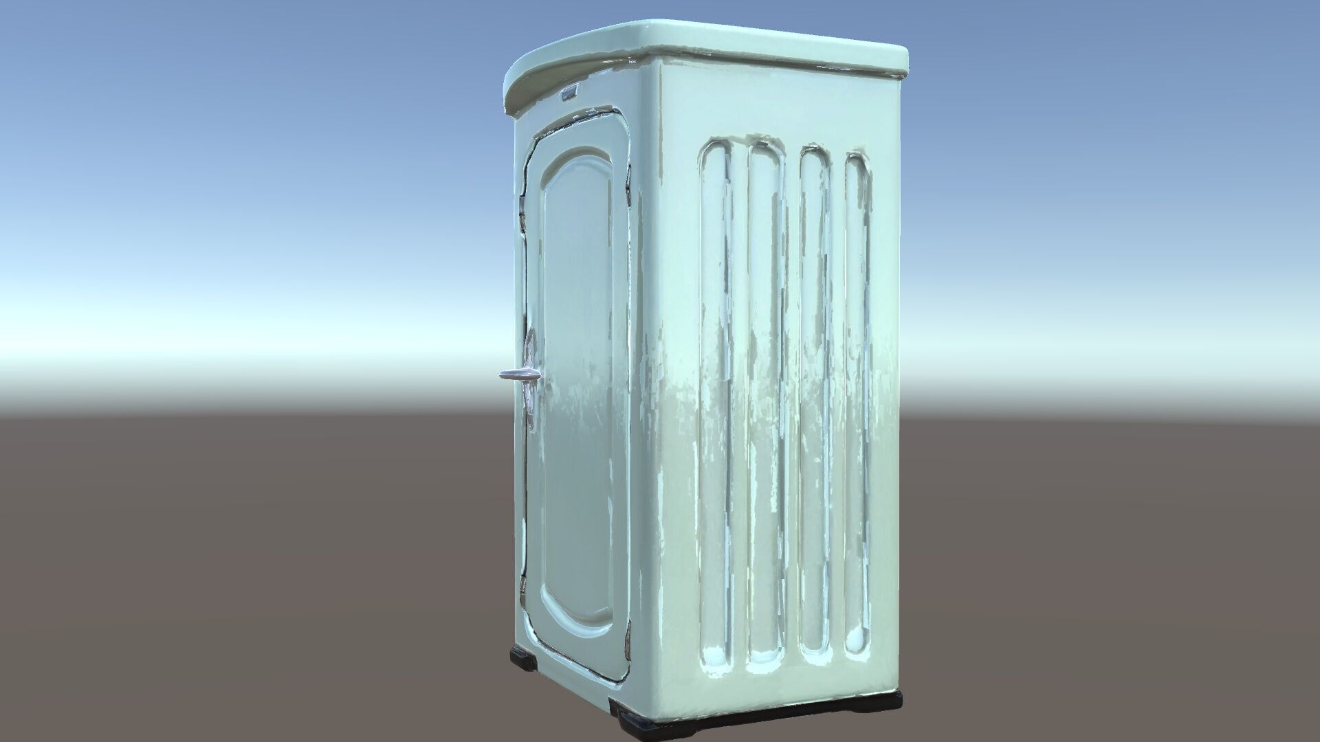 Portable Restroom Model Pack for Urban Scenes Low-poly 3D model_12