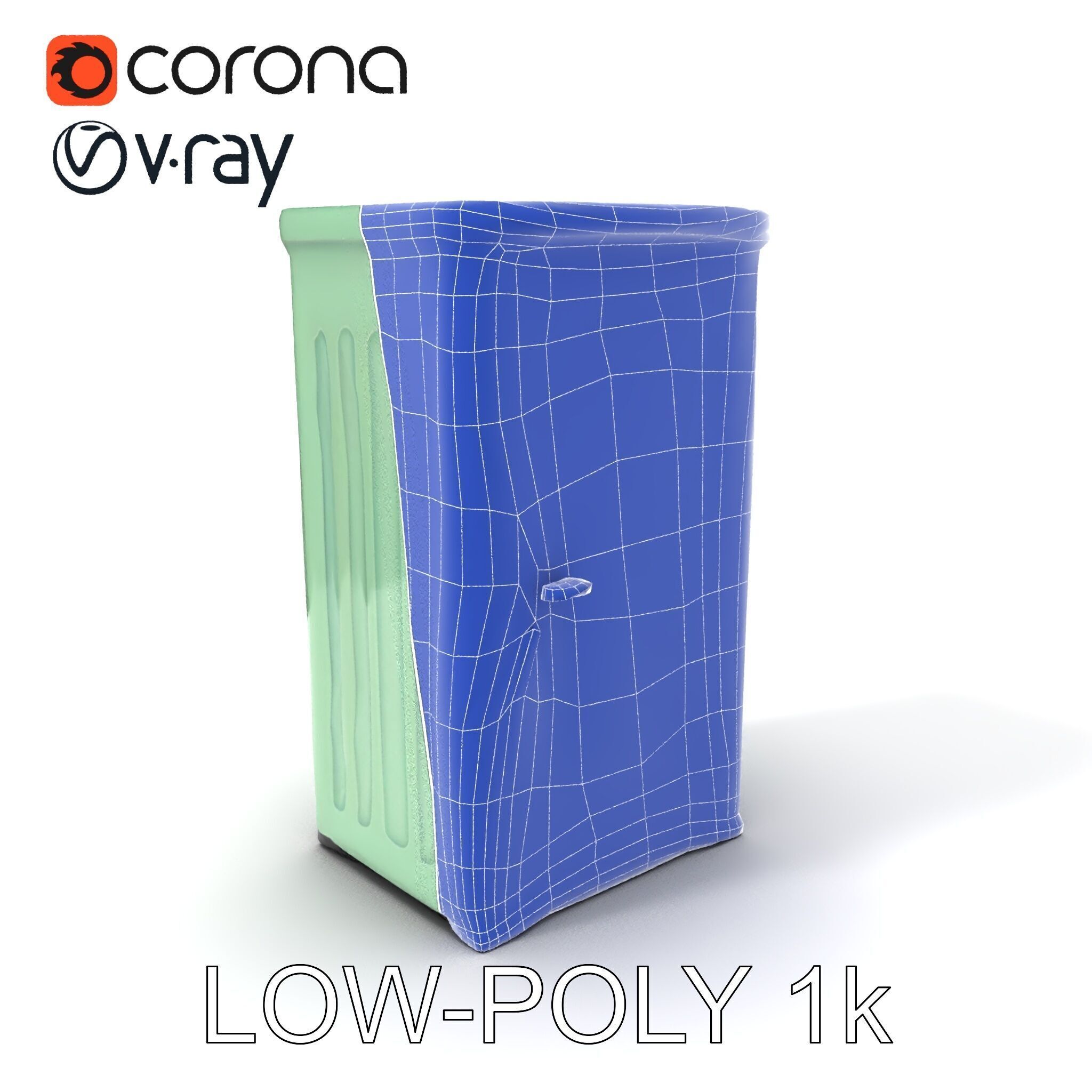 Portable Restroom Model Pack for Urban Scenes Low-poly 3D model_29