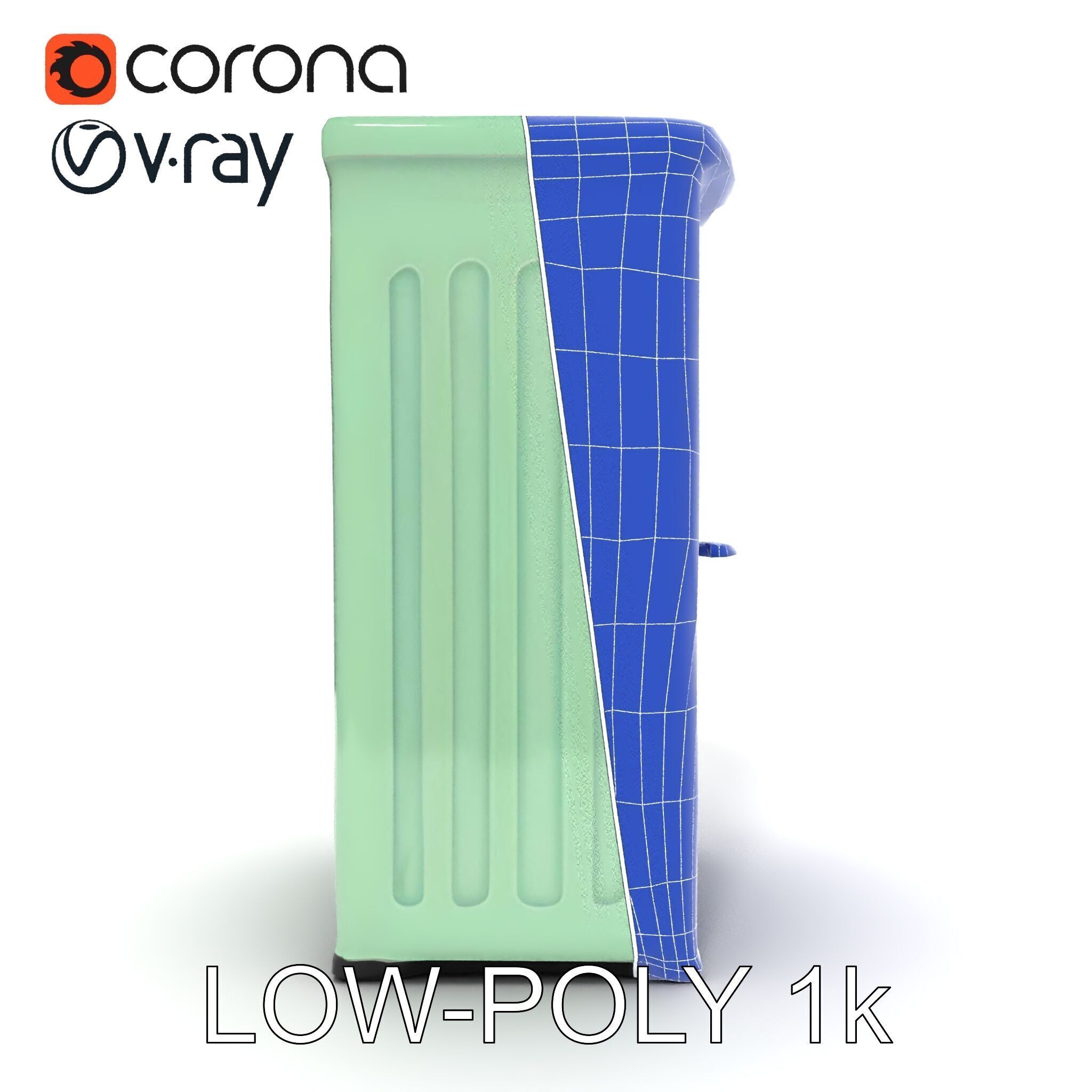 Portable Restroom Model Pack for Urban Scenes Low-poly 3D model_20