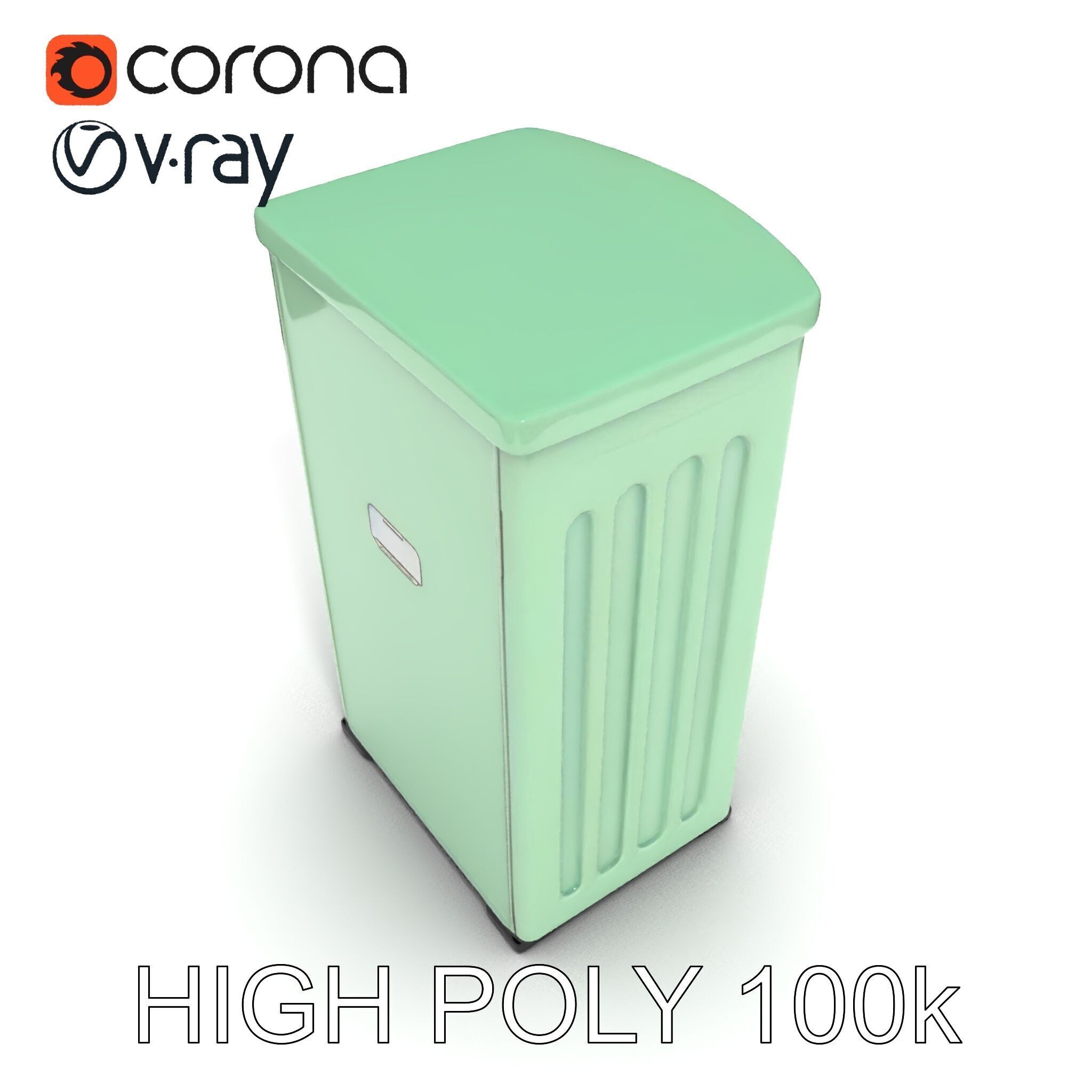 Portable Restroom Model Pack for Urban Scenes Low-poly 3D model_14
