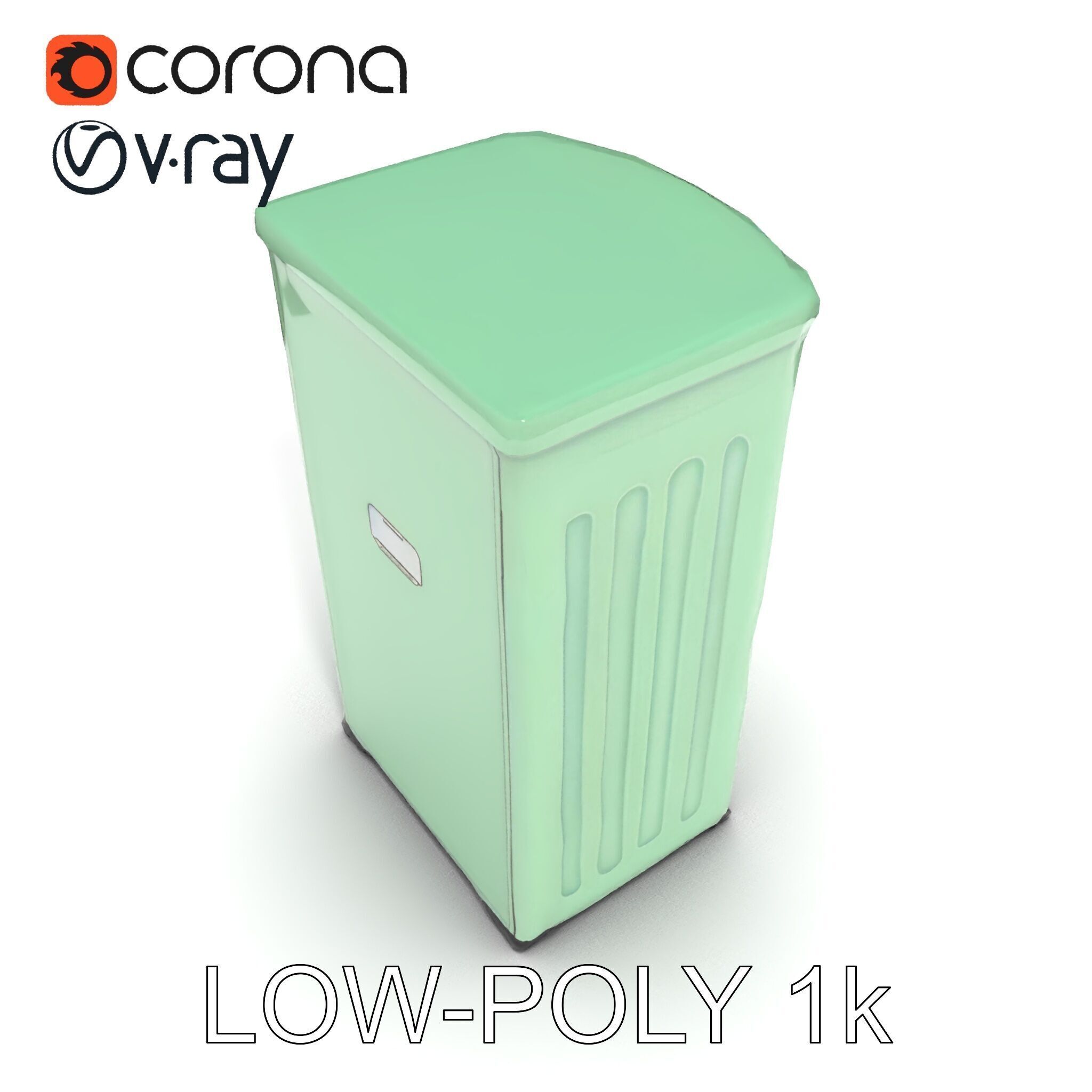 Portable Restroom Model Pack for Urban Scenes Low-poly 3D model_18
