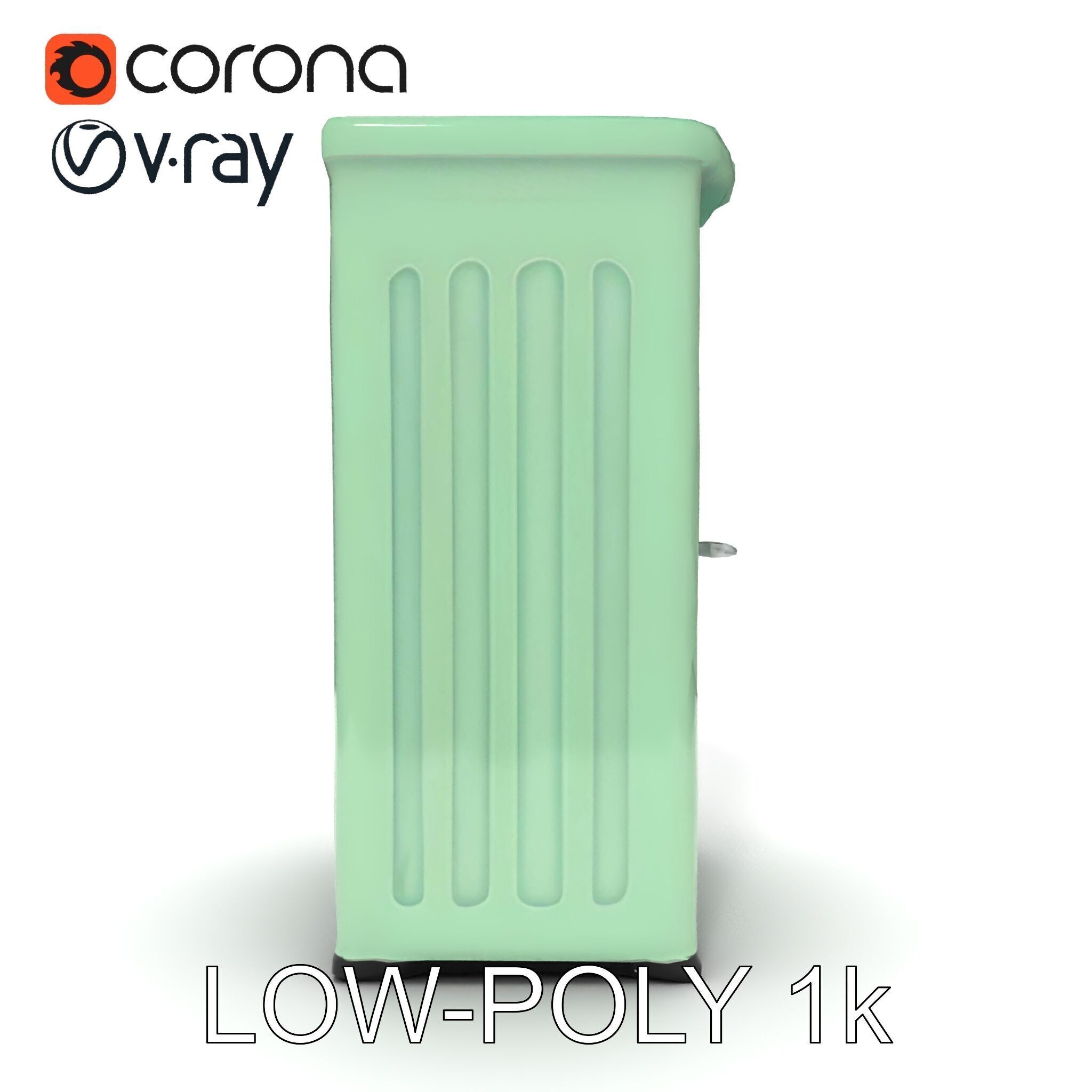 Portable Restroom Model Pack for Urban Scenes Low-poly 3D model_16