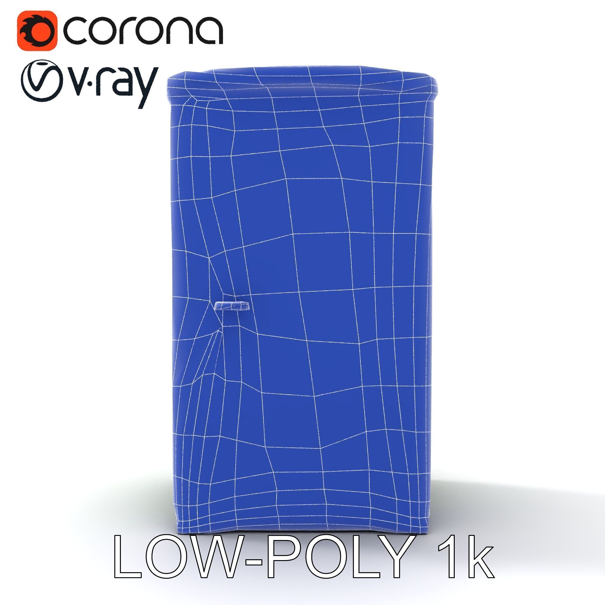 Portable Restroom Model Pack for Urban Scenes Low-poly 3D model_7