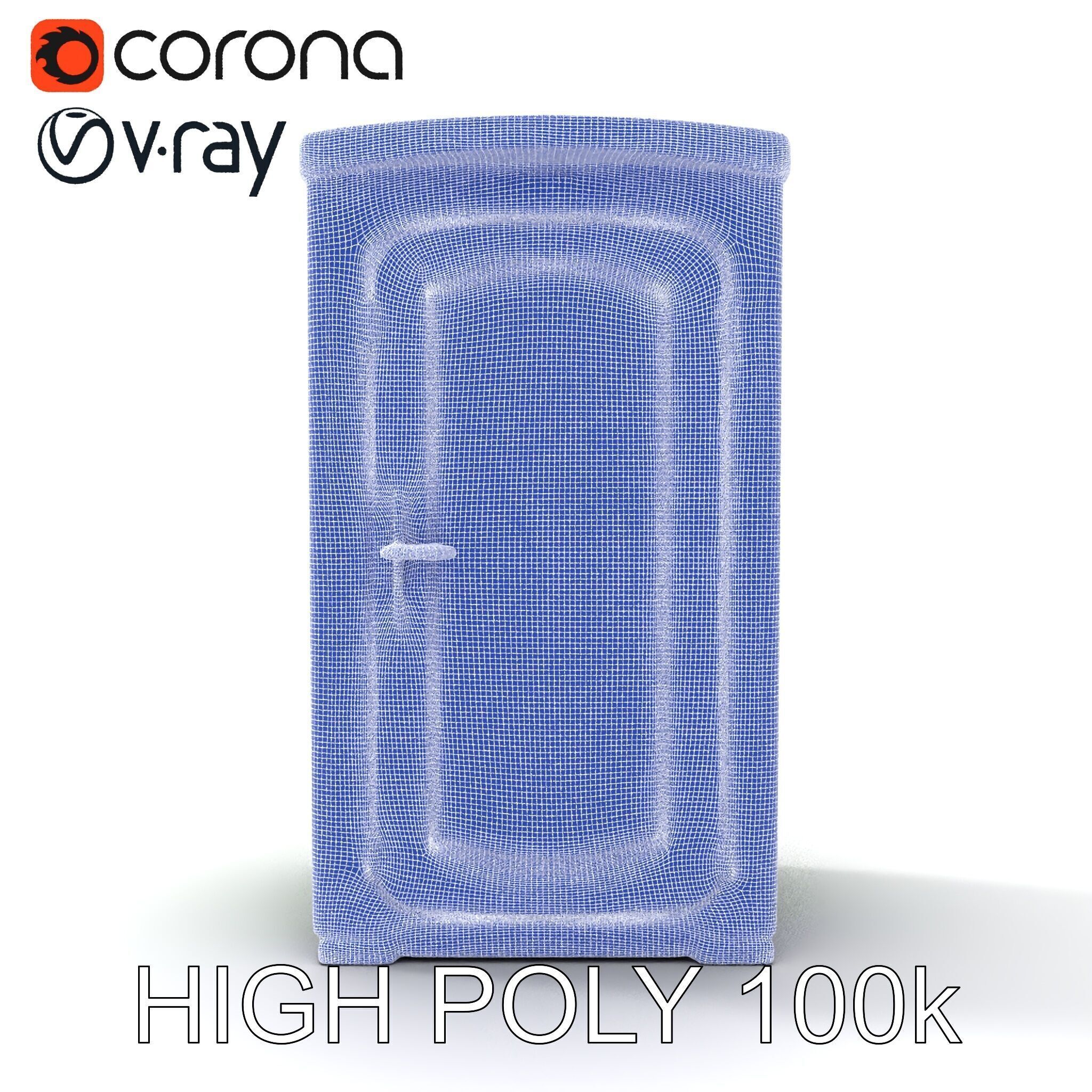 Portable Restroom Model Pack for Urban Scenes Low-poly 3D model_8