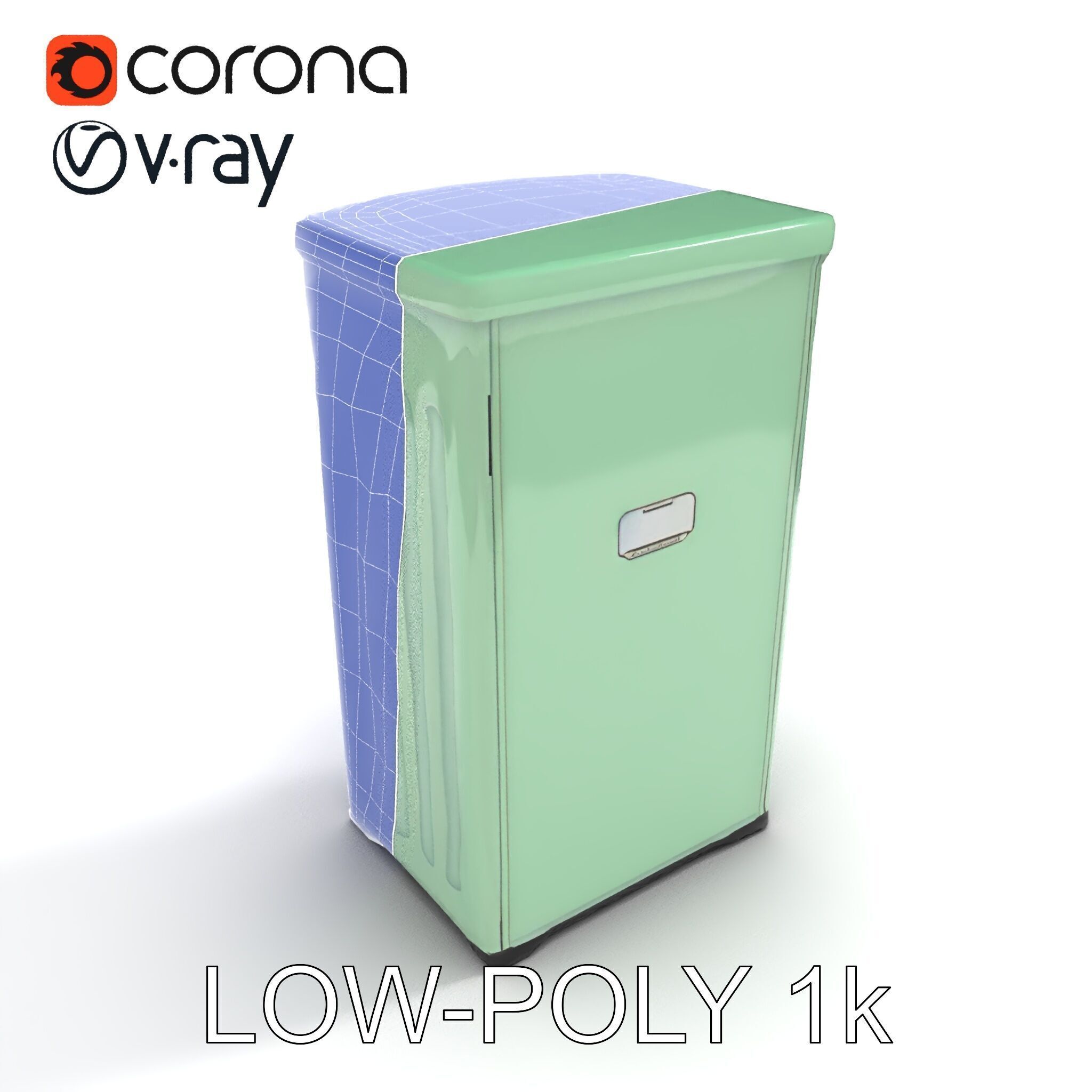 Portable Restroom Model Pack for Urban Scenes Low-poly 3D model_23