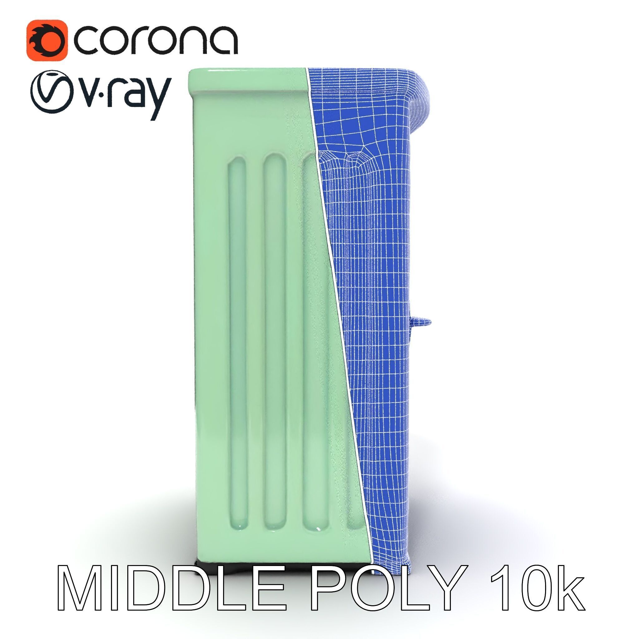 Portable Restroom Model Pack for Urban Scenes Low-poly 3D model_17