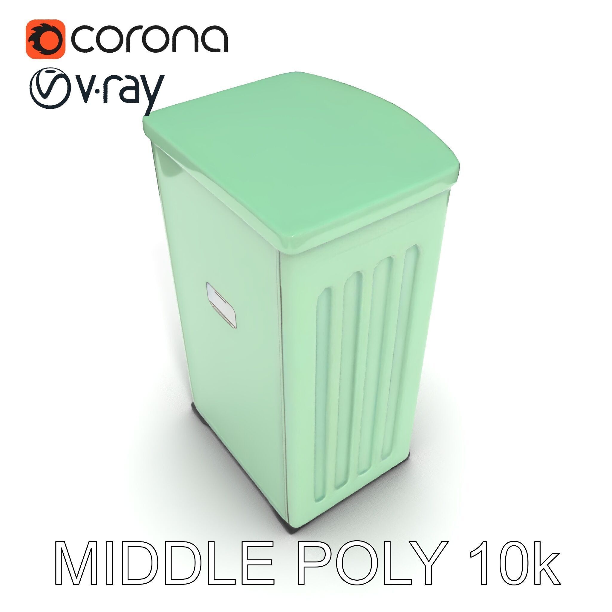 Portable Restroom Model Pack for Urban Scenes Low-poly 3D model_15