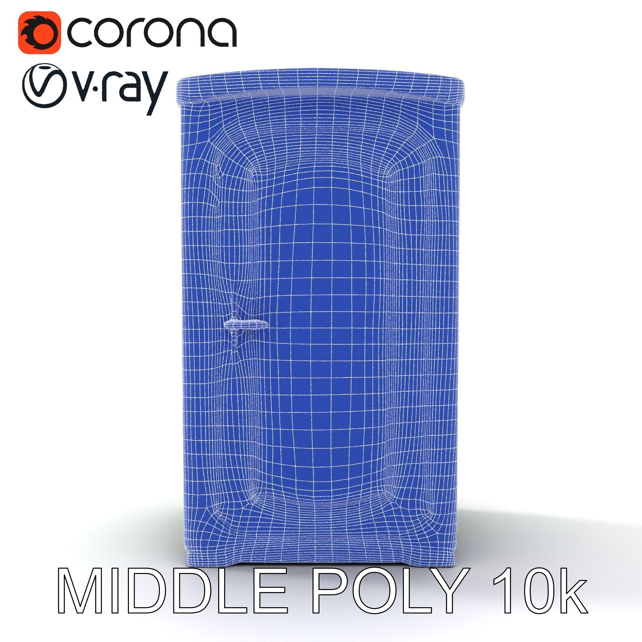 Portable Restroom Model Pack for Urban Scenes Low-poly 3D model_22