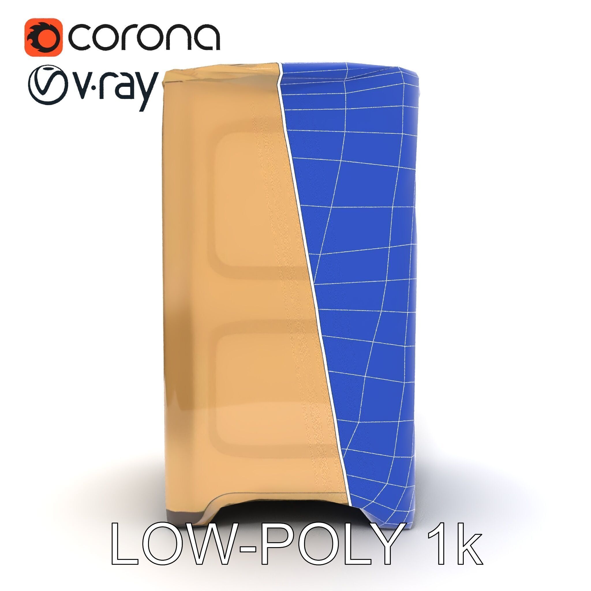 Portable Toilet Model Pack with Detailed Textures and UV Mapping Low-poly 3D model_24