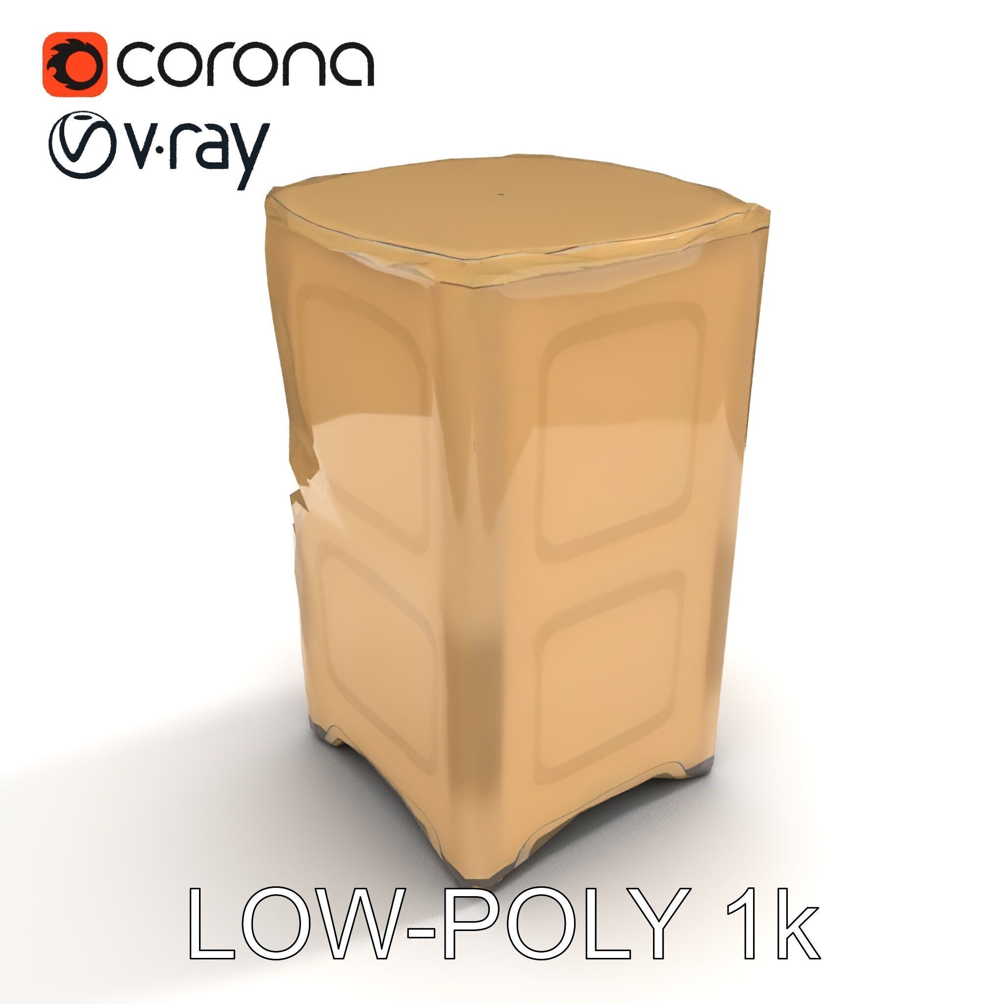 Portable Toilet Model Pack with Detailed Textures and UV Mapping Low-poly 3D model_32