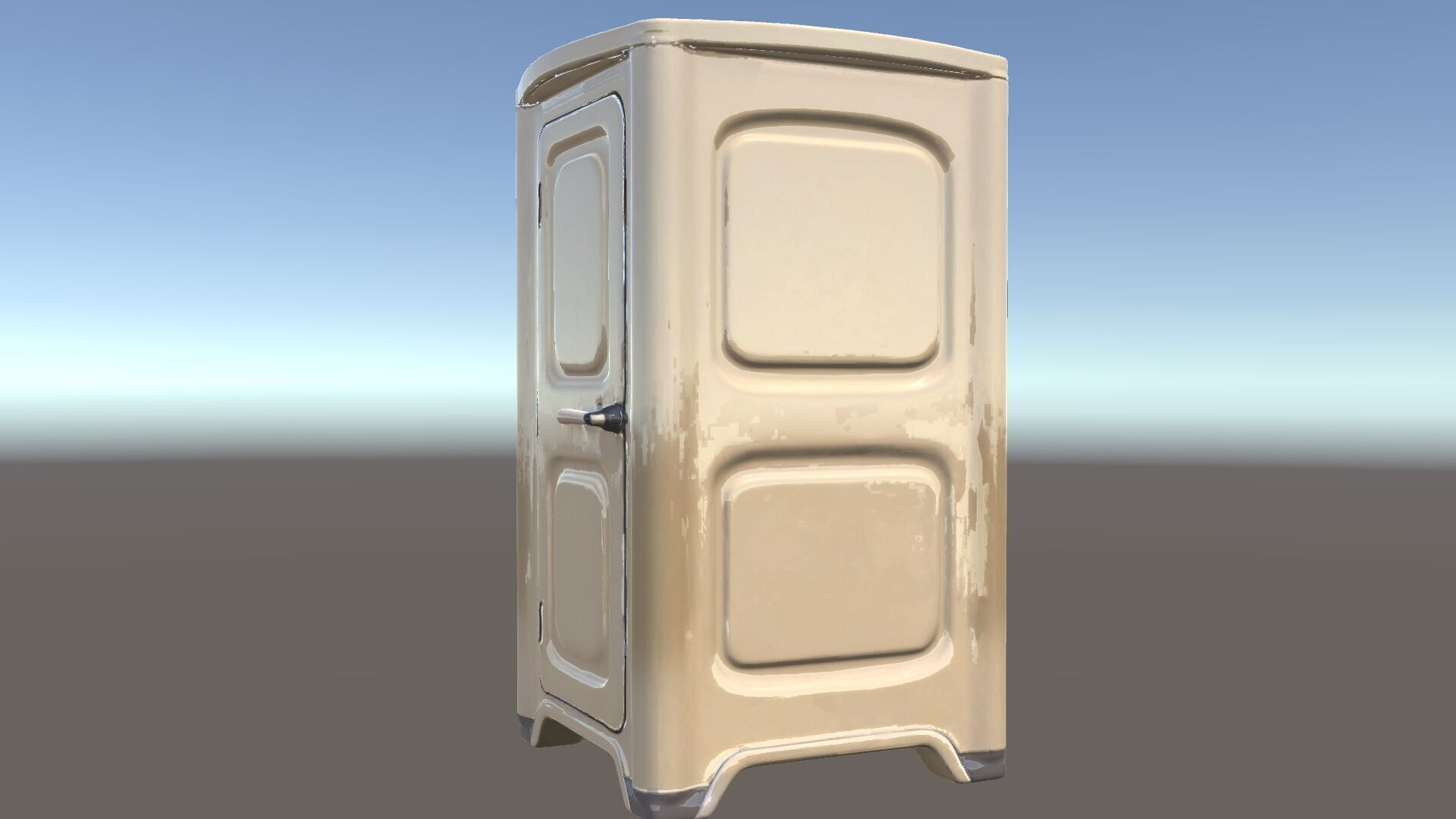 Portable Toilet Model Pack with Detailed Textures and UV Mapping Low-poly 3D model_5