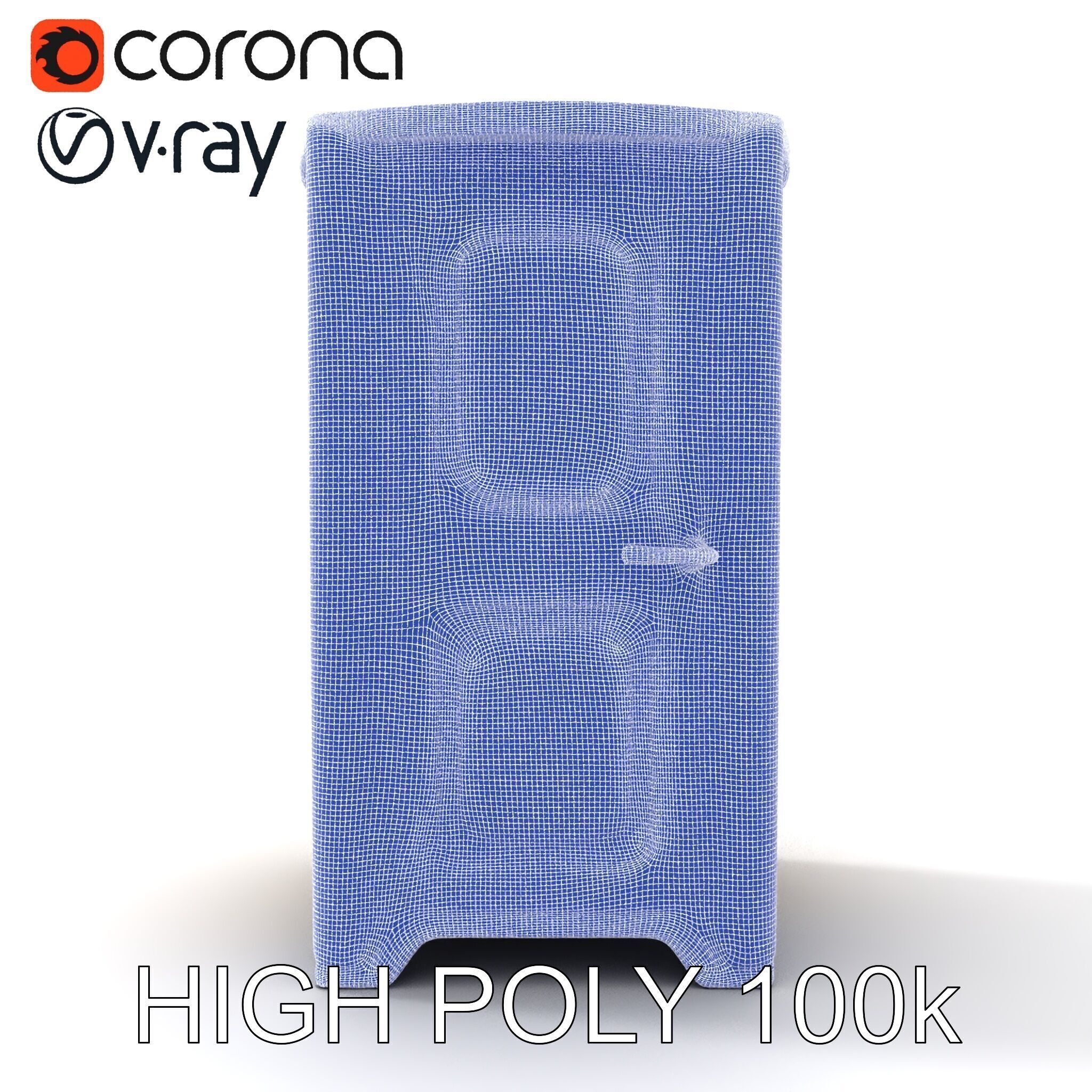 Portable Toilet Model Pack with Detailed Textures and UV Mapping Low-poly 3D model_11