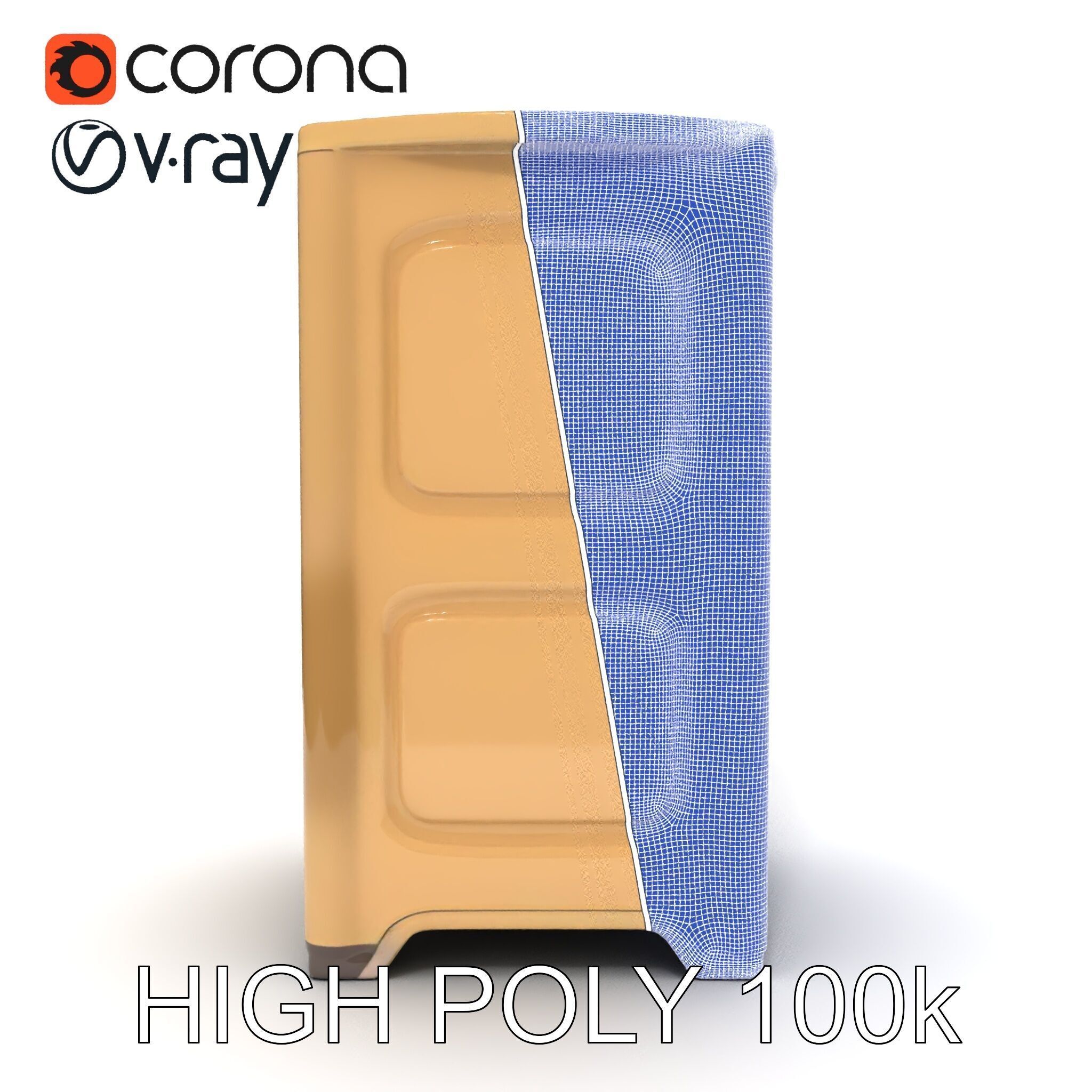 Portable Toilet Model Pack with Detailed Textures and UV Mapping Low-poly 3D model_30