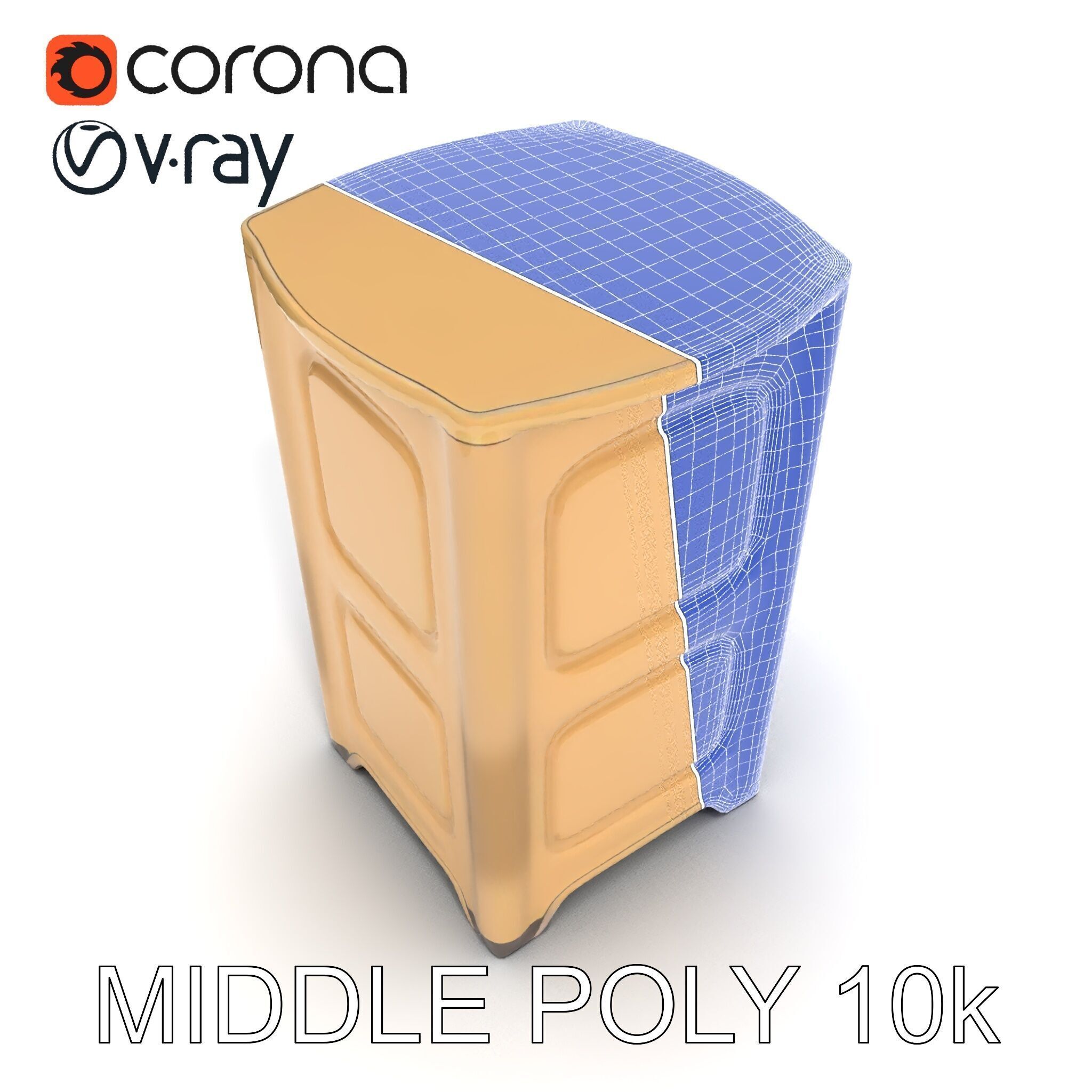 Portable Toilet Model Pack with Detailed Textures and UV Mapping Low-poly 3D model_23