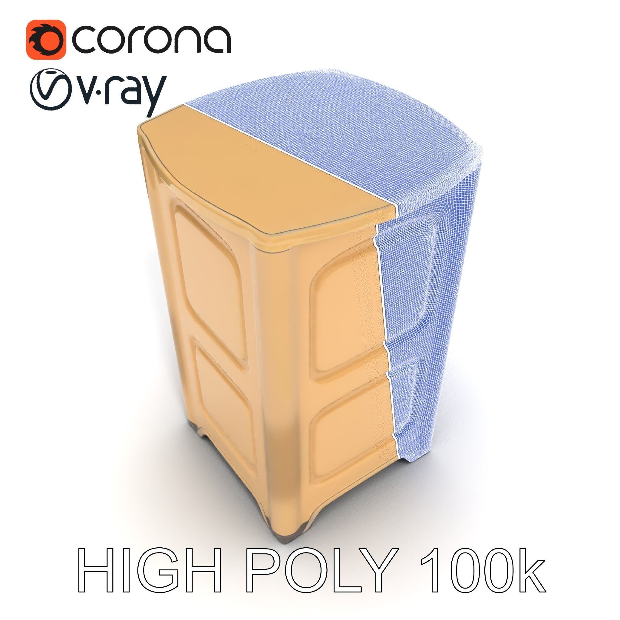 Portable Toilet Model Pack with Detailed Textures and UV Mapping Low-poly 3D model_20