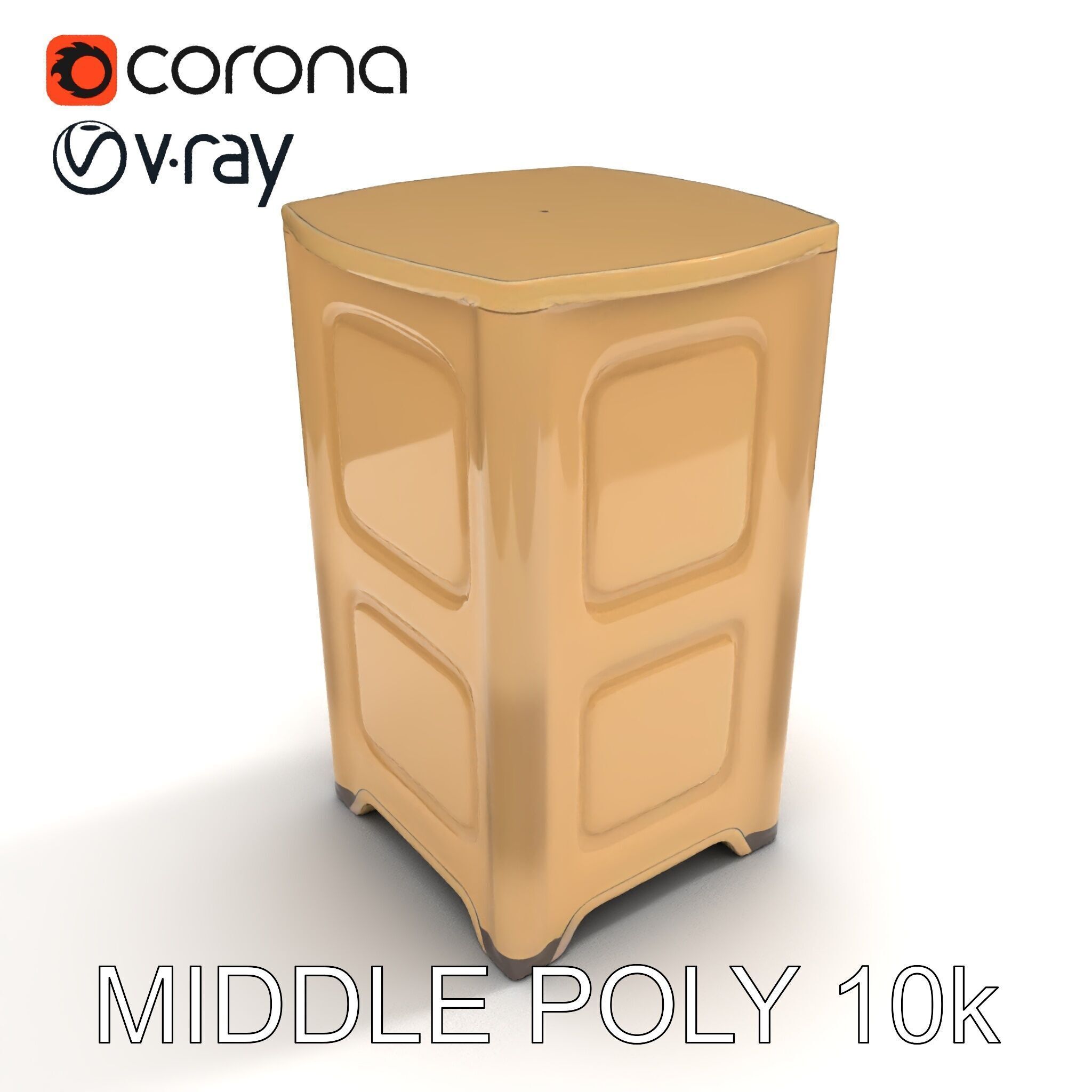 Portable Toilet Model Pack with Detailed Textures and UV Mapping Low-poly 3D model_6