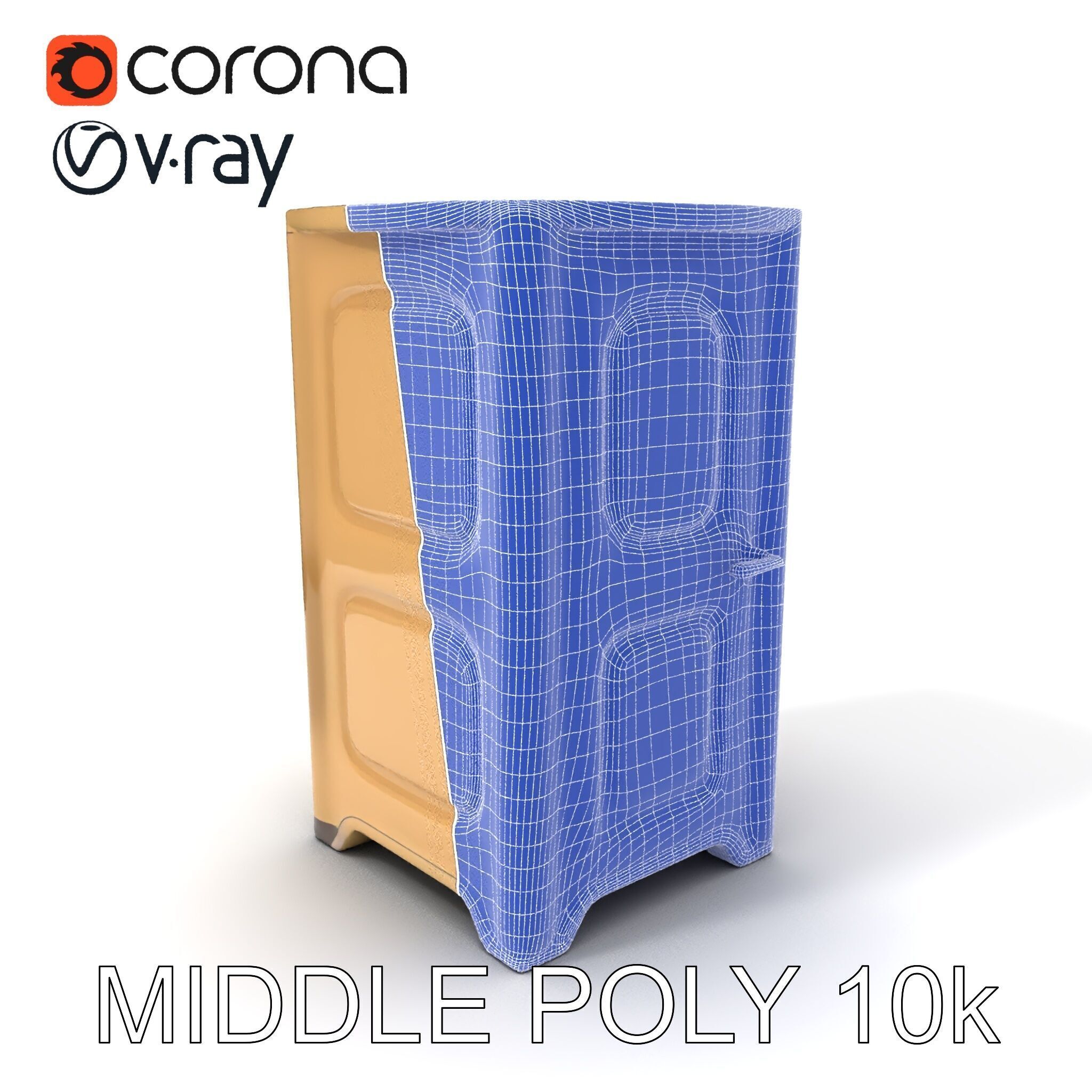 Portable Toilet Model Pack with Detailed Textures and UV Mapping Low-poly 3D model_18