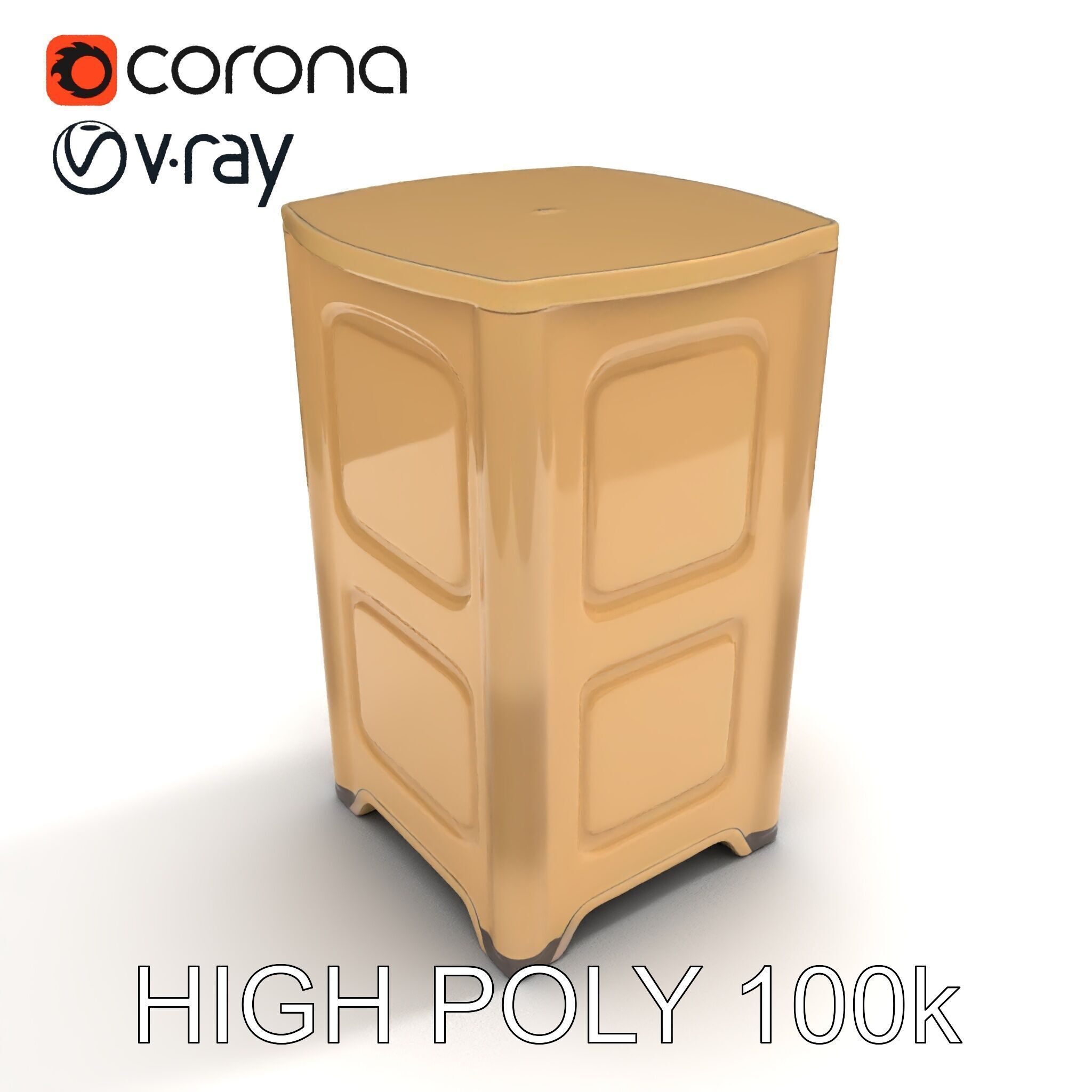 Portable Toilet Model Pack with Detailed Textures and UV Mapping Low-poly 3D model_17