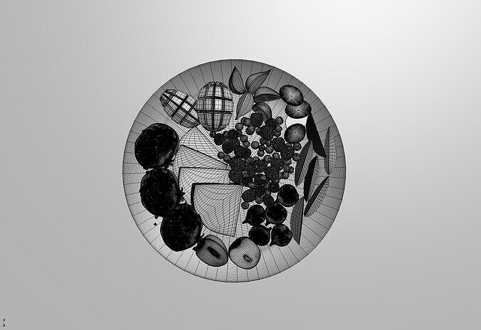 Fruit Platter 3D model 5