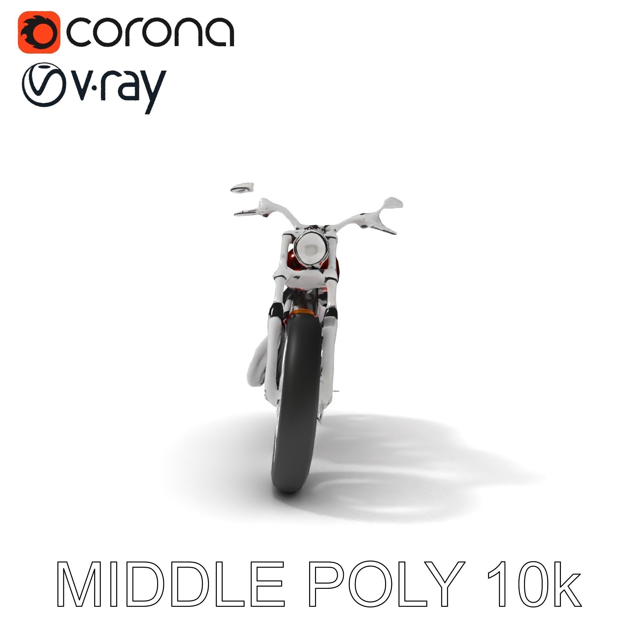 Custom Motorcycle D Model Pack Low-poly 3D model_11