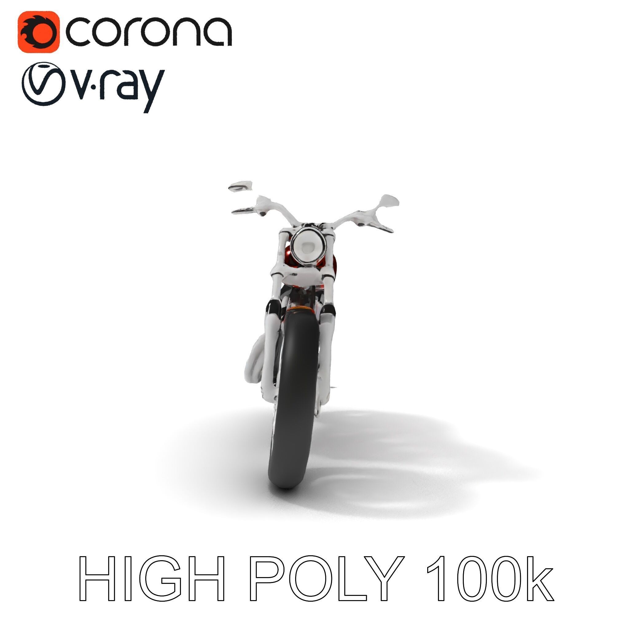 Custom Motorcycle D Model Pack Low-poly 3D model_35