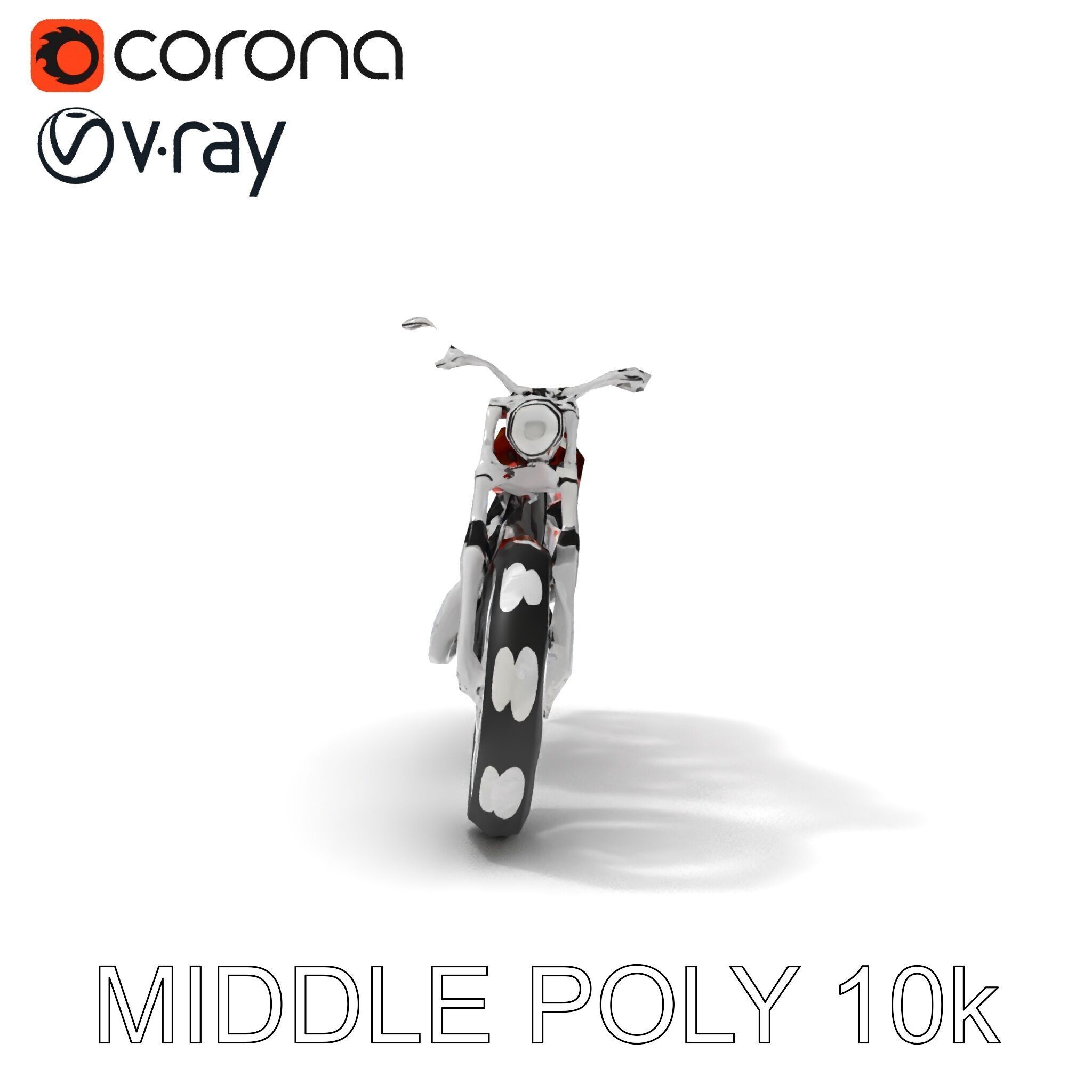 Custom Motorcycle D Model Pack Low-poly 3D model_26