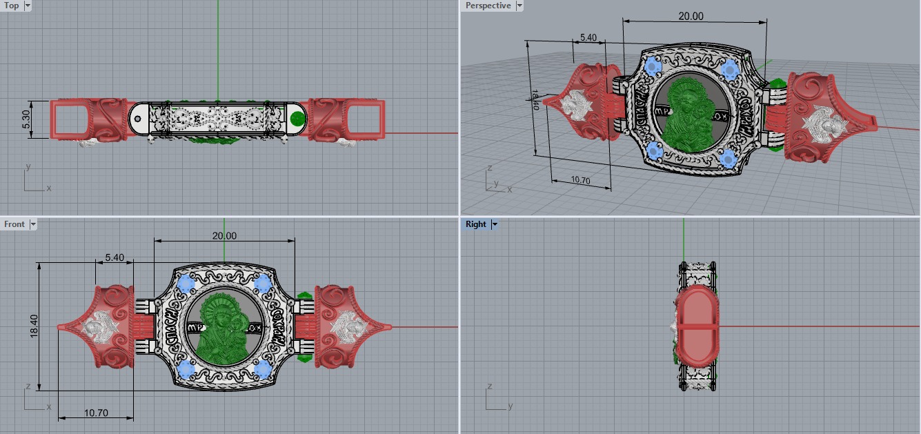 Saint Maria Icon 53208 3D print model_8