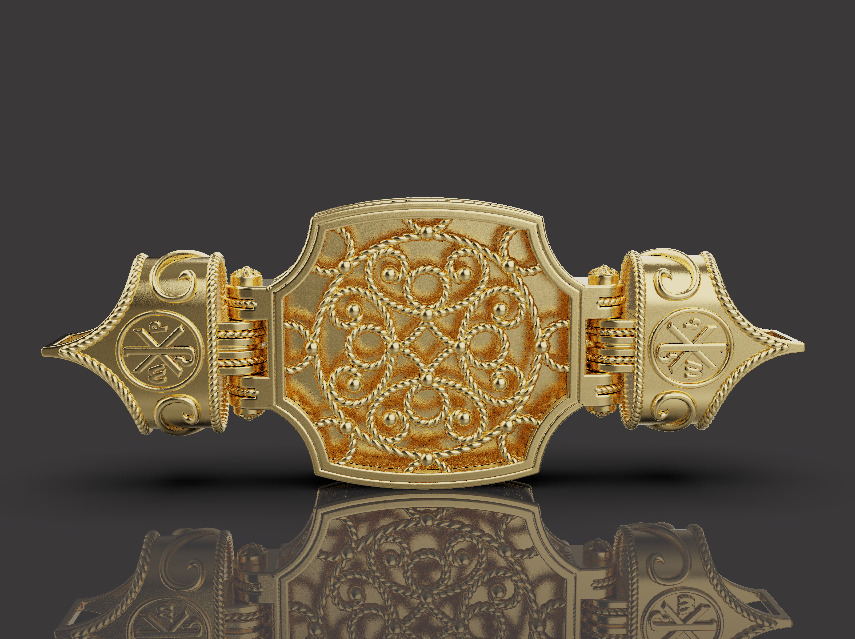 Saint Maria Icon 53208 3D print model_4