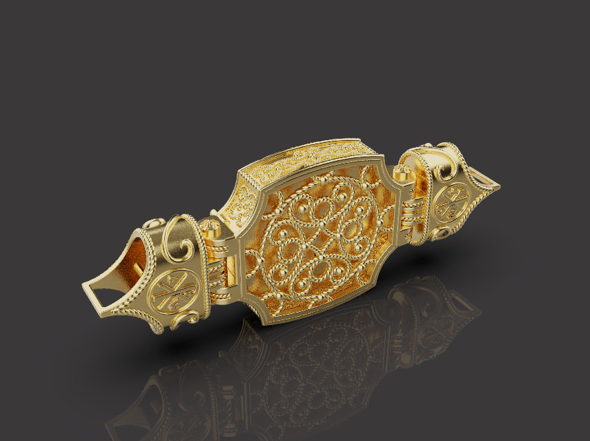 Saint Maria Icon 53208 3D print model_6